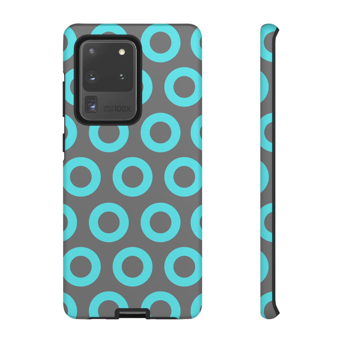 Fishman Donut Phone Case | Turquoise/Gray | | iPhone, Google, Samsung |