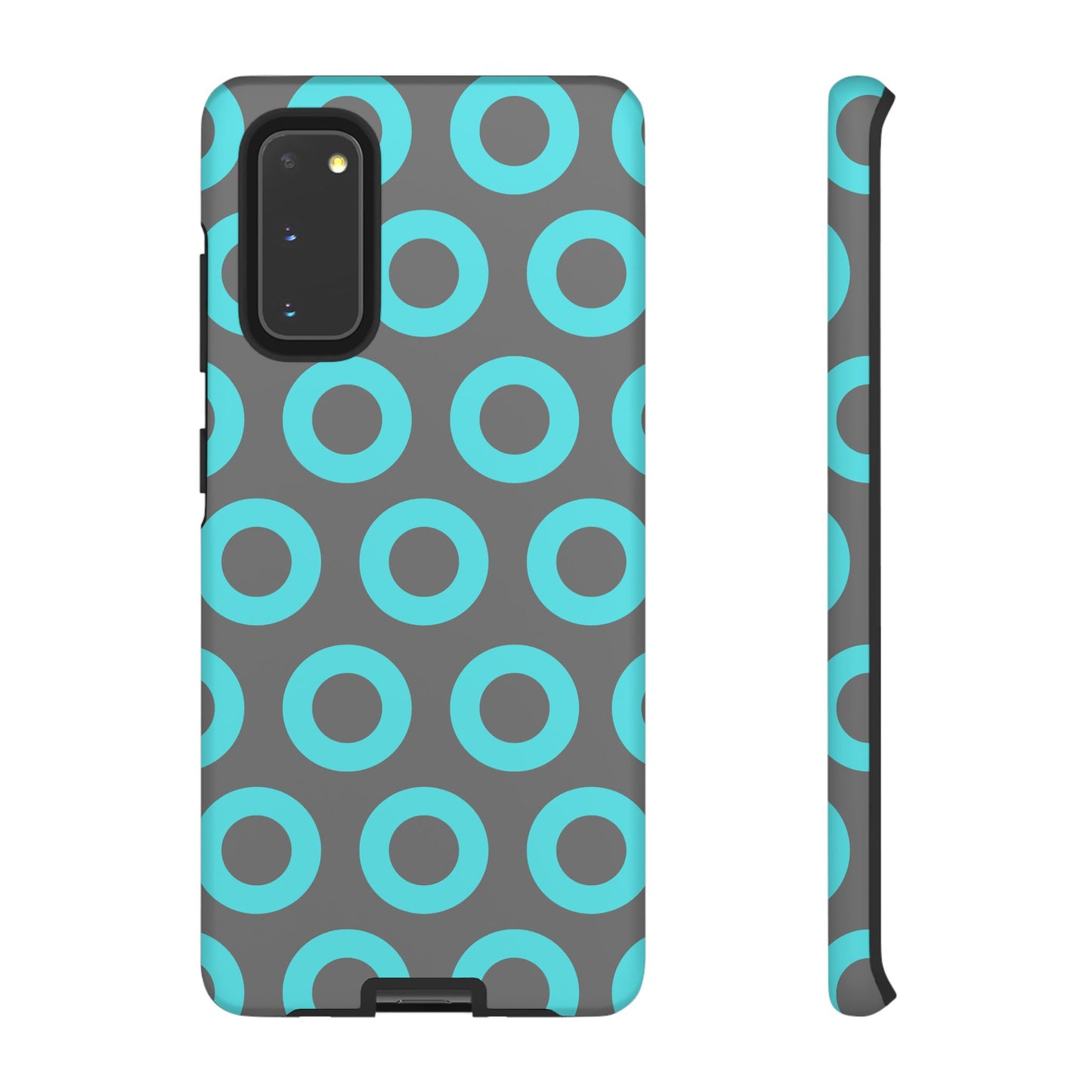 Fishman Donut Phone Case | Turquoise/Gray | | iPhone, Google, Samsung |