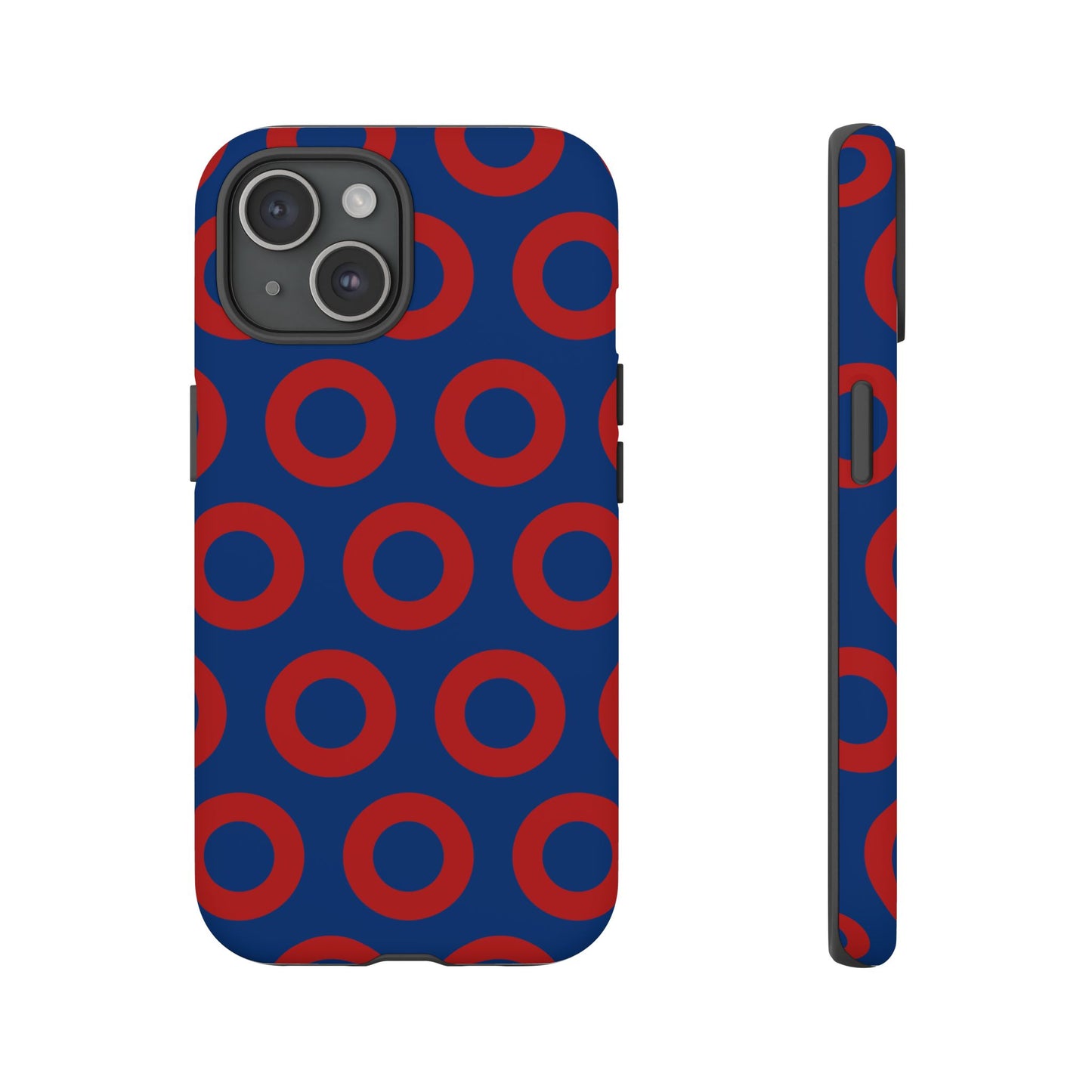 Fishman Donut Phone Case | Red/Blue | iPhone, Google, Samsung