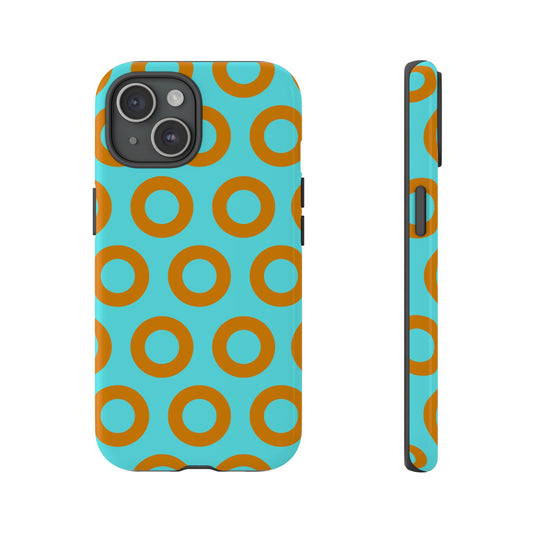 Fishman Donut Phone Case | Teal/Orange | iPhone, Google, Samsung |