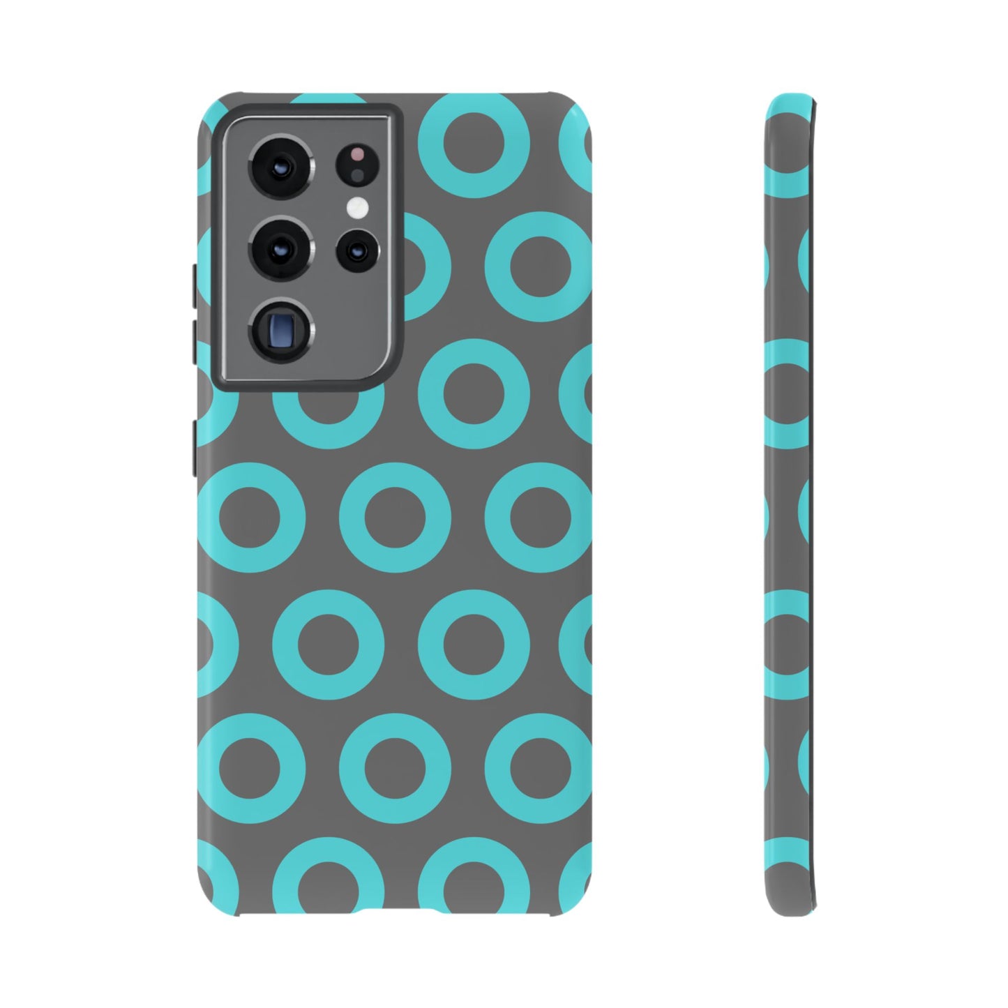 Fishman Donut Phone Case | Turquoise/Gray | | iPhone, Google, Samsung |