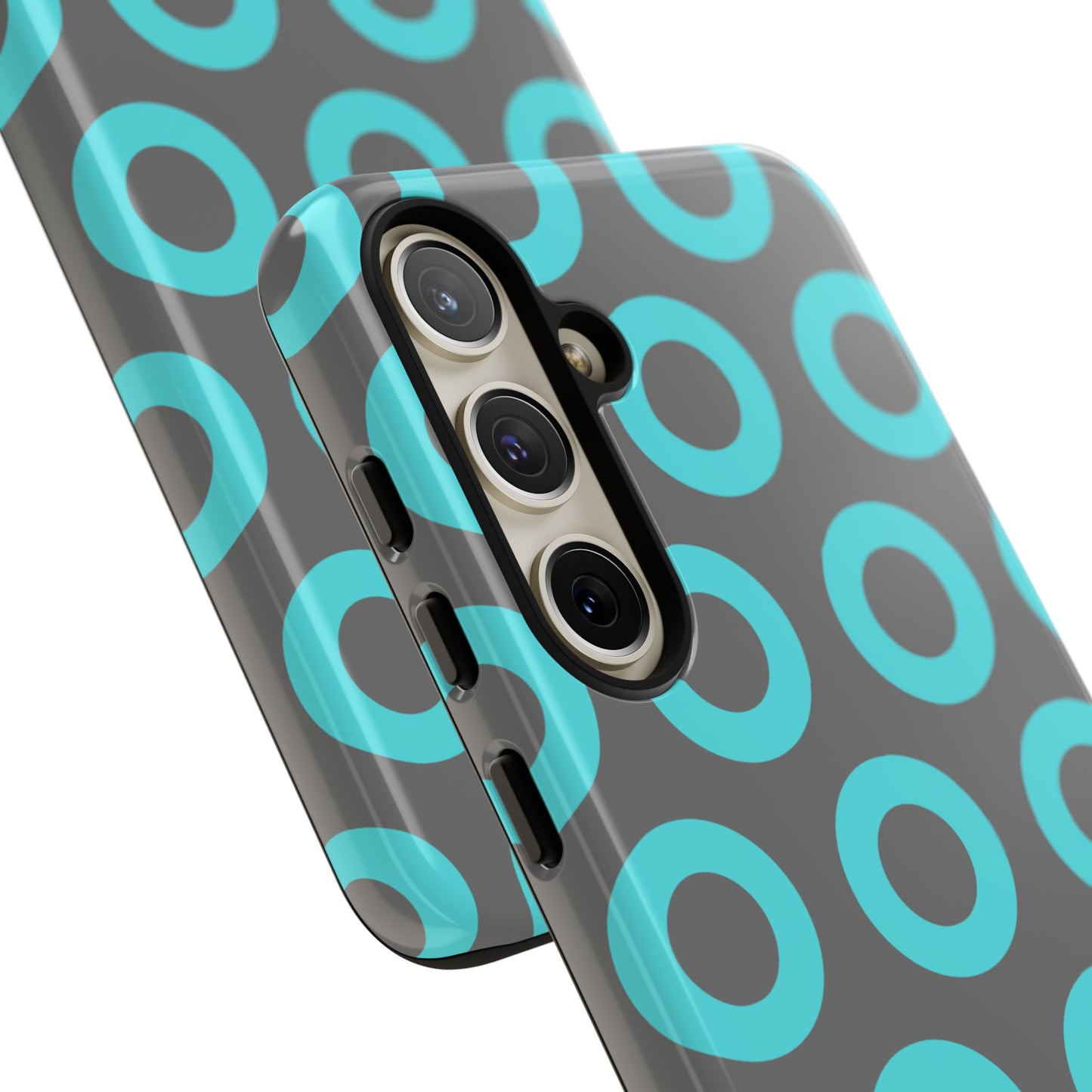 Fishman Donut Phone Case | Turquoise/Gray | | iPhone, Google, Samsung |