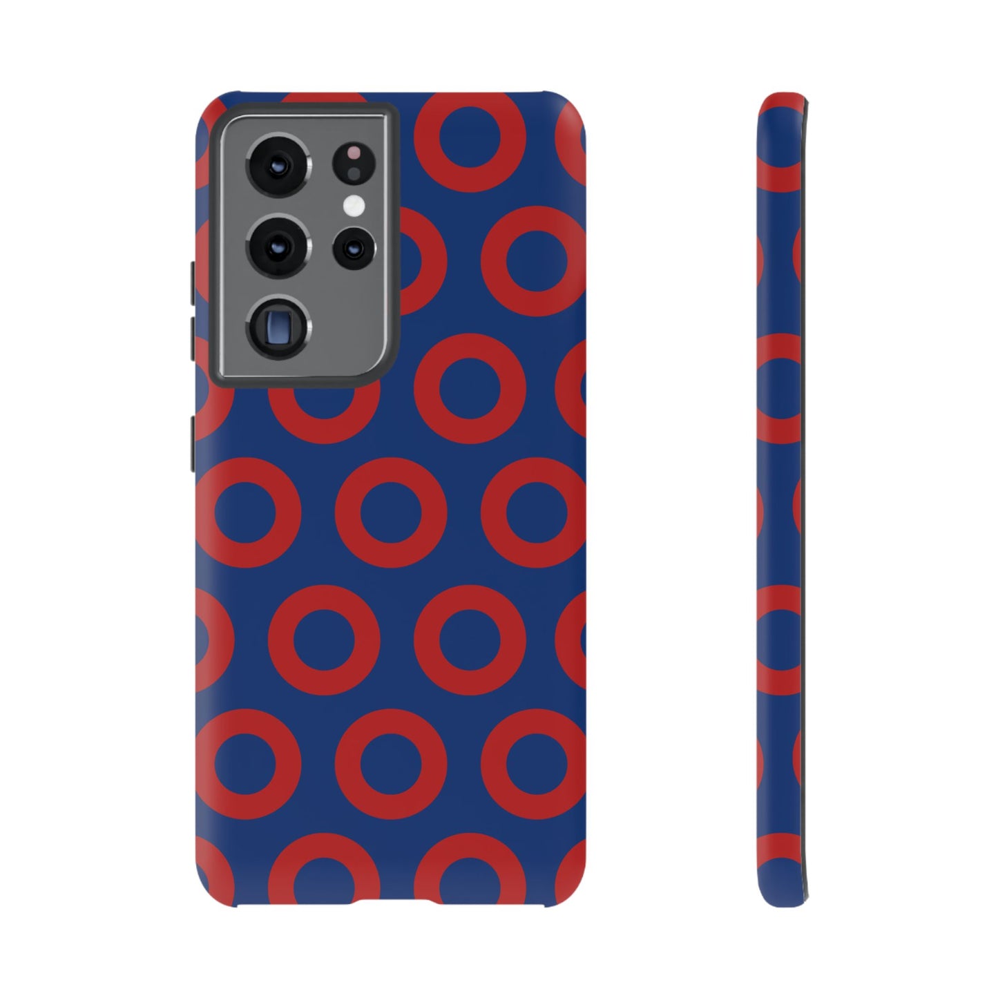 Fishman Donut Phone Case | Red/Blue | iPhone, Google, Samsung