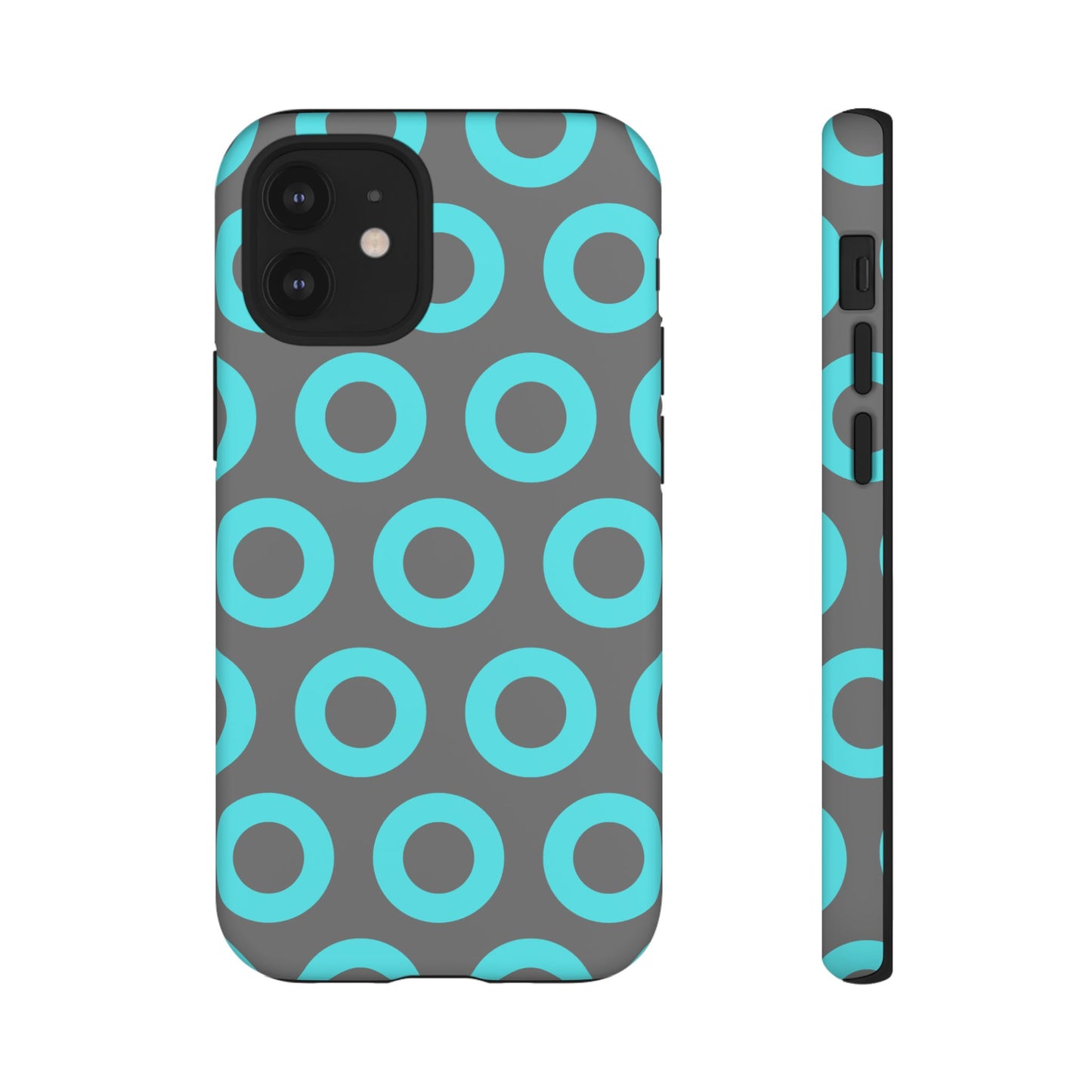 Fishman Donut Phone Case | Turquoise/Gray | | iPhone, Google, Samsung |