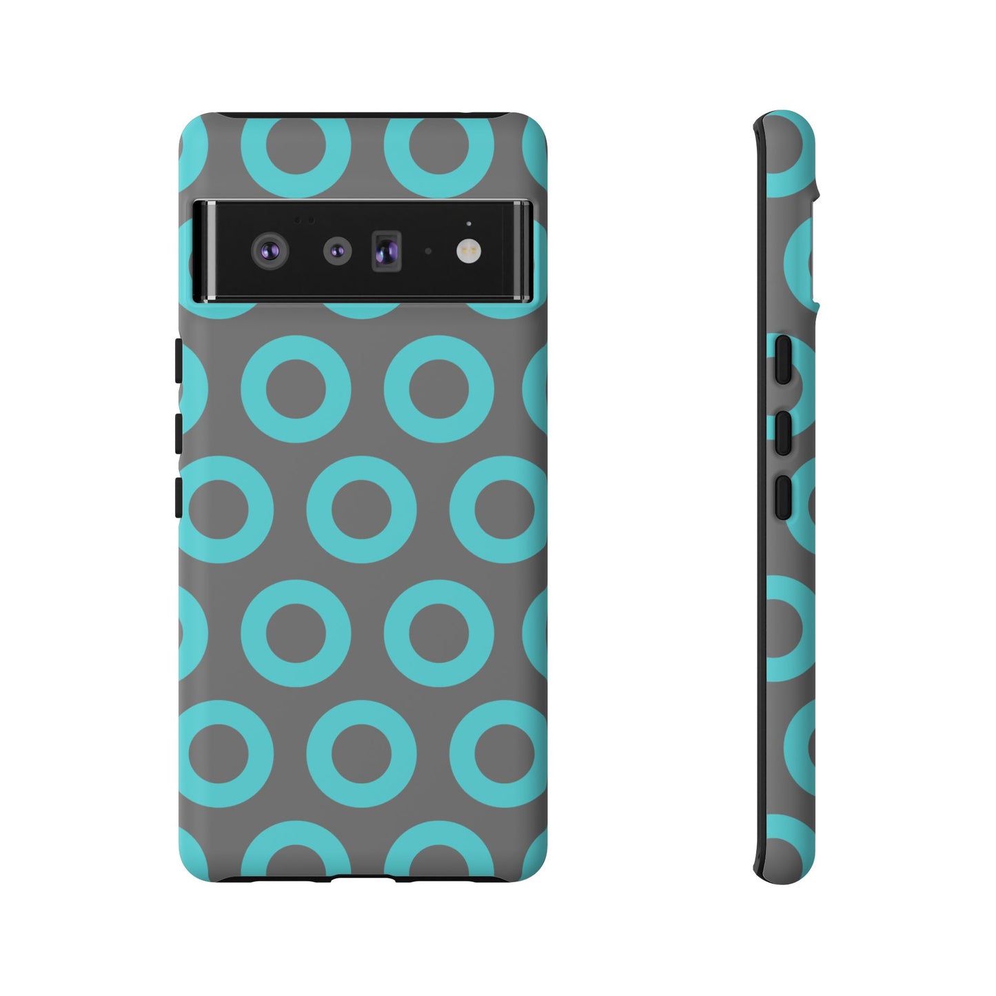 Fishman Donut Phone Case | Turquoise/Gray | | iPhone, Google, Samsung |