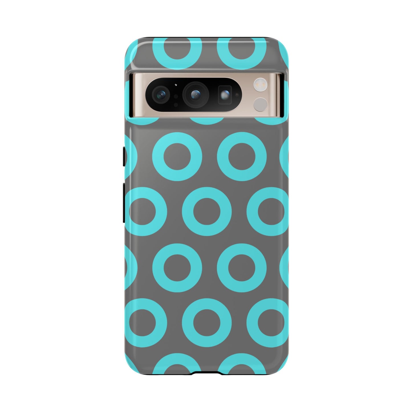 Fishman Donut Phone Case | Turquoise/Gray | | iPhone, Google, Samsung |