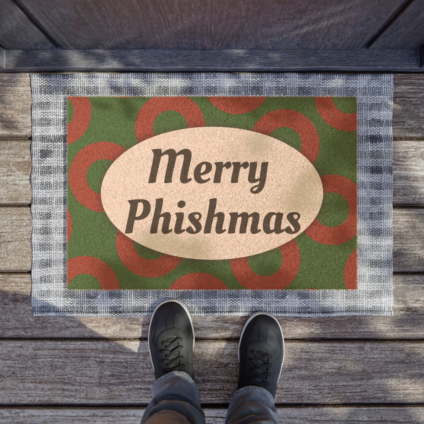 Phish Doormat | Merry Phishmas | Fishman Donut Welcome Mat