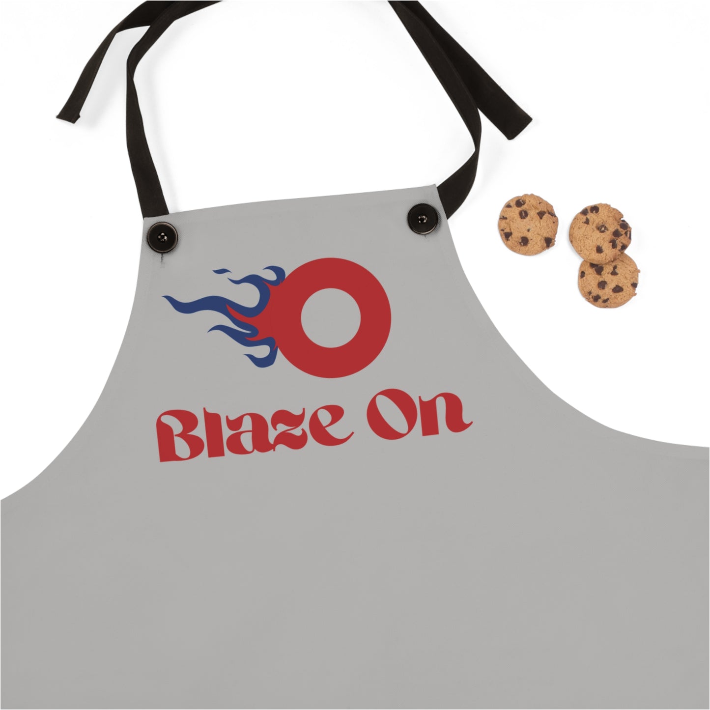 Fishman Flaming Donut Chef's Apron | Blaze On | BBQ, Cookout, Dinner & A Movie