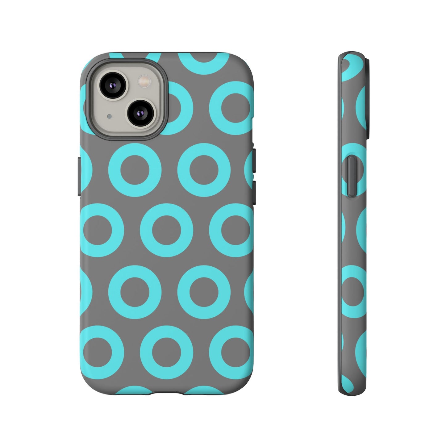 Fishman Donut Phone Case | Turquoise/Gray | | iPhone, Google, Samsung |