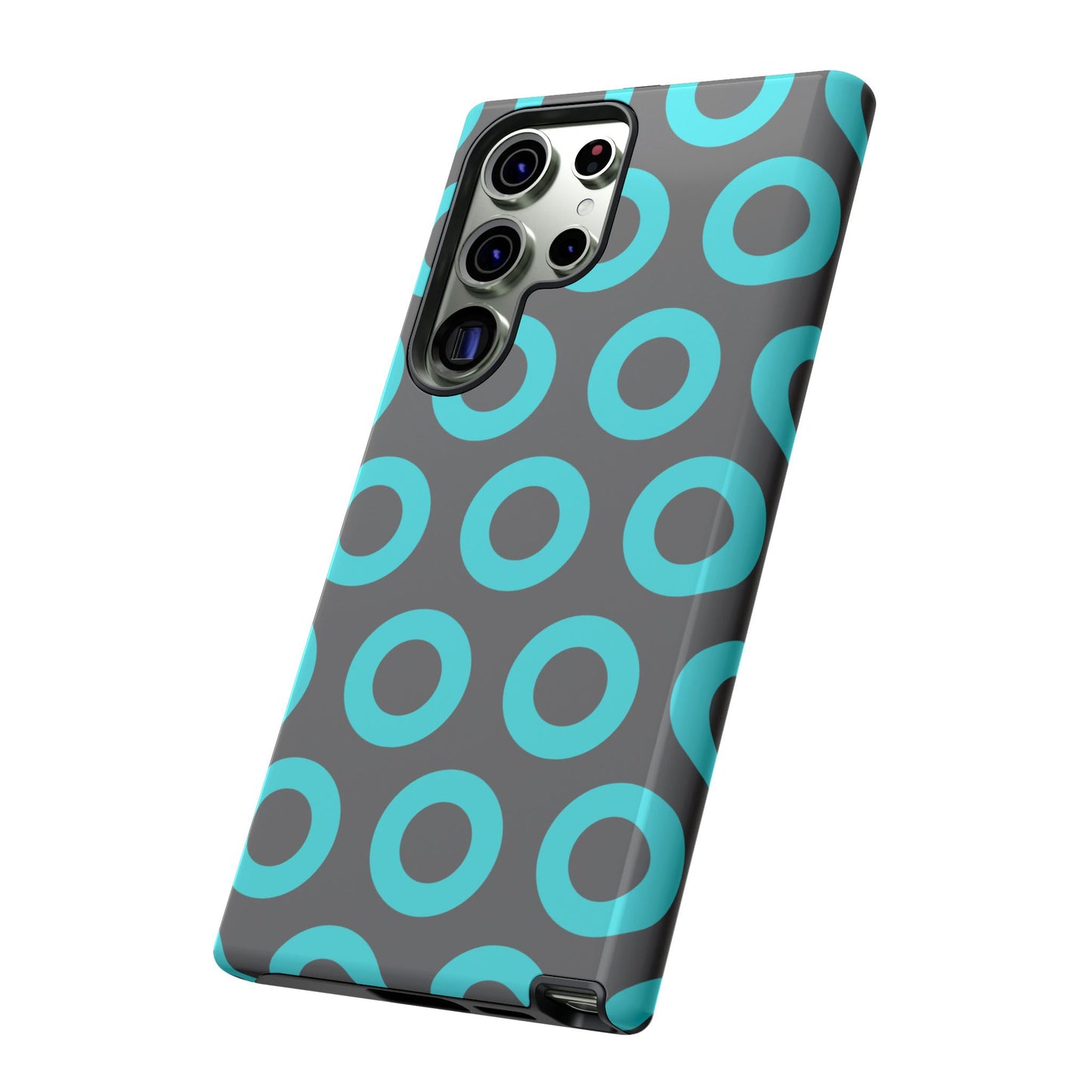 Fishman Donut Phone Case | Turquoise/Gray | | iPhone, Google, Samsung |