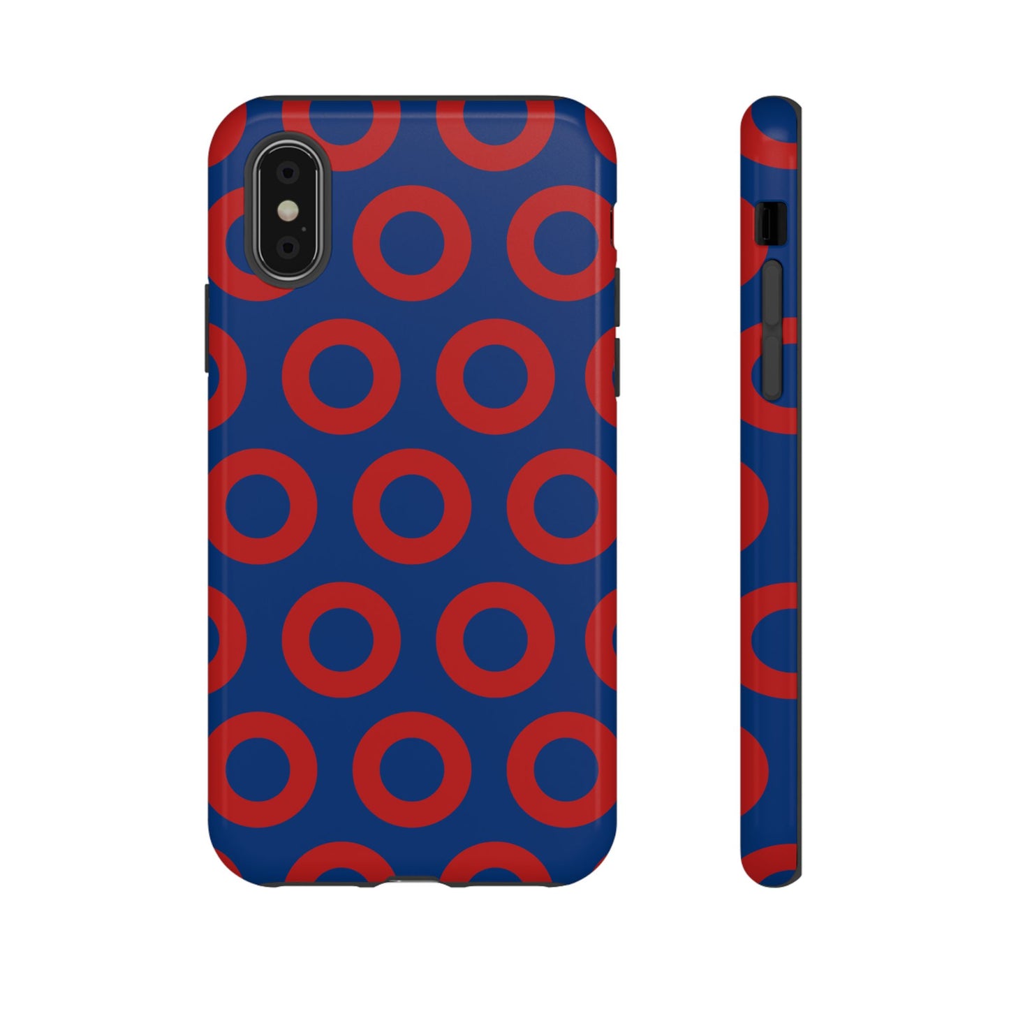 Fishman Donut Phone Case | Red/Blue | iPhone, Google, Samsung