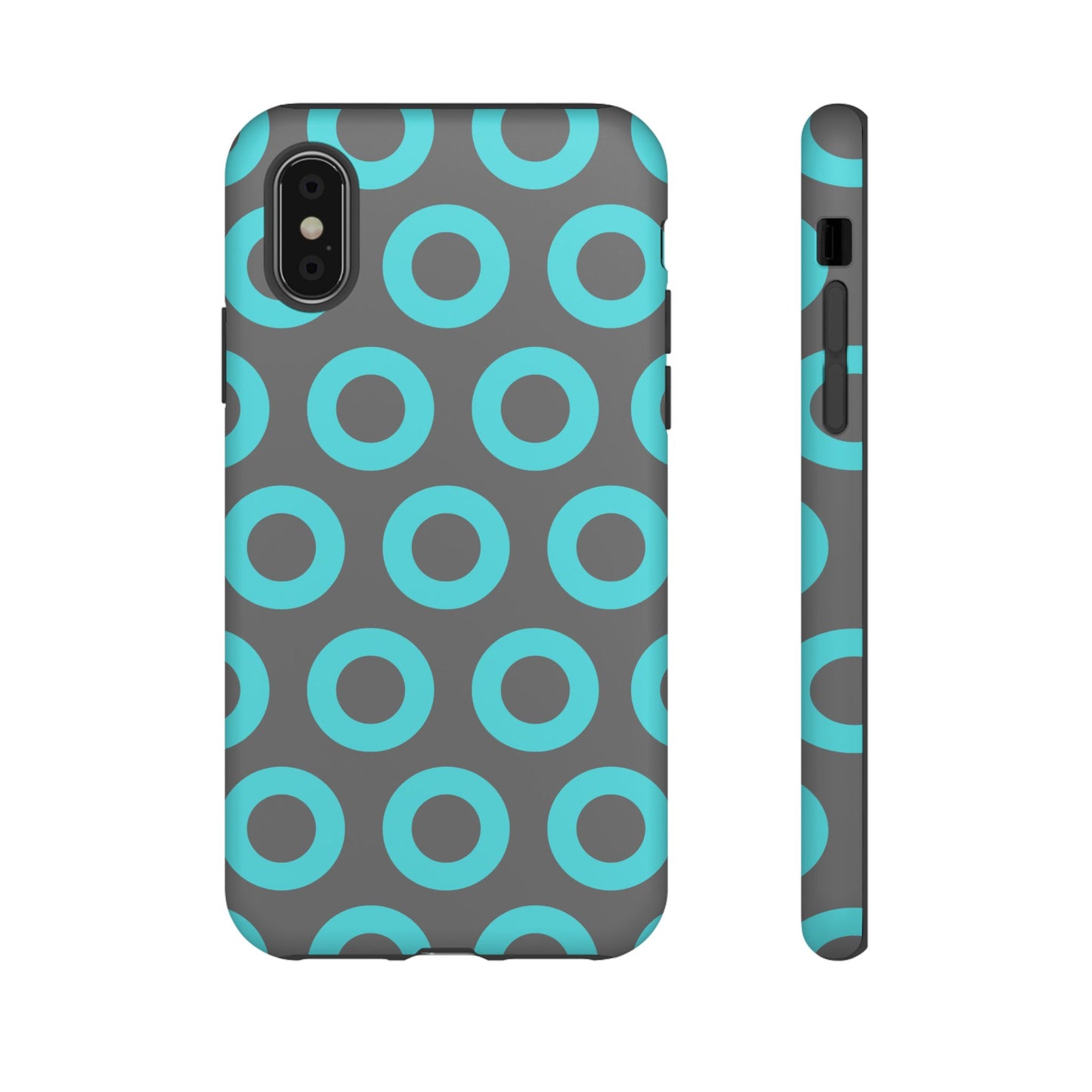 Fishman Donut Phone Case | Turquoise/Gray | | iPhone, Google, Samsung |