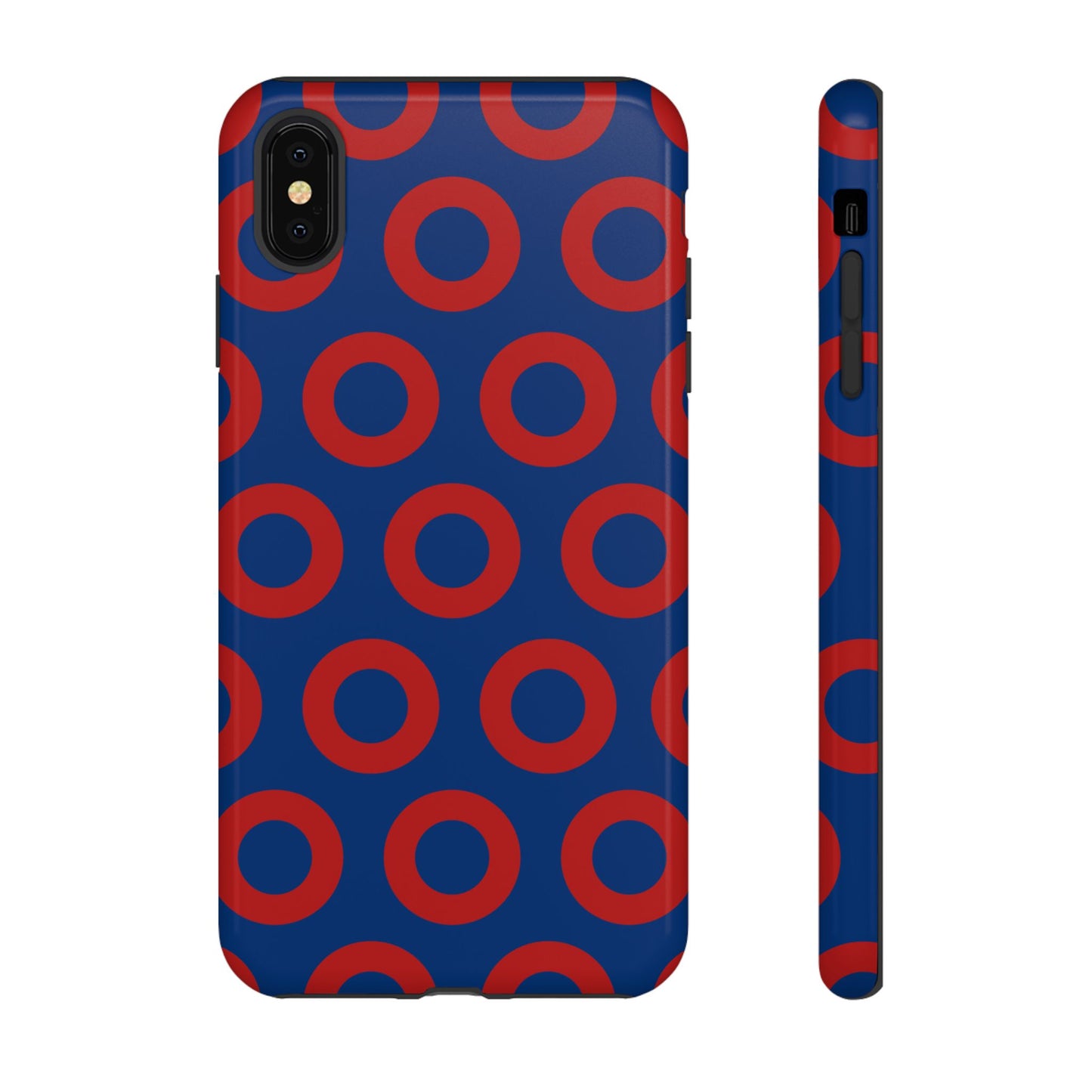 Fishman Donut Phone Case | Red/Blue | iPhone, Google, Samsung