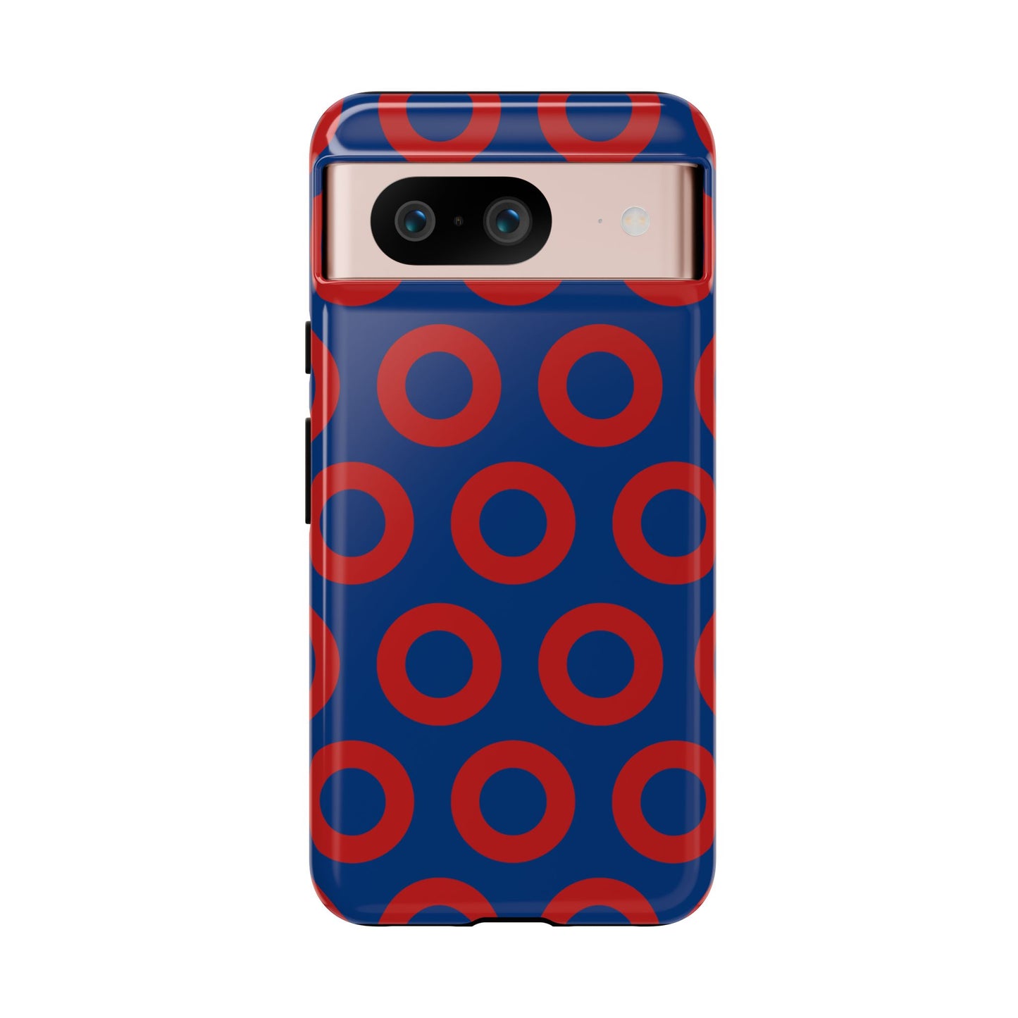 Fishman Donut Phone Case | Red/Blue | iPhone, Google, Samsung