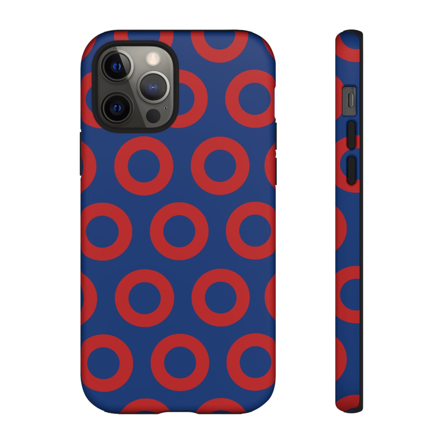 Fishman Donut Phone Case | Red/Blue | iPhone, Google, Samsung