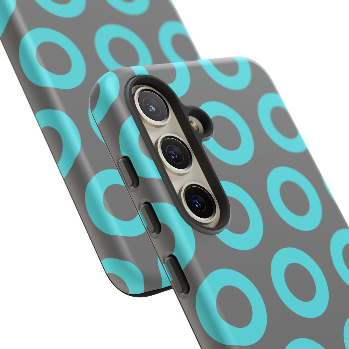 Fishman Donut Phone Case | Turquoise/Gray | | iPhone, Google, Samsung |