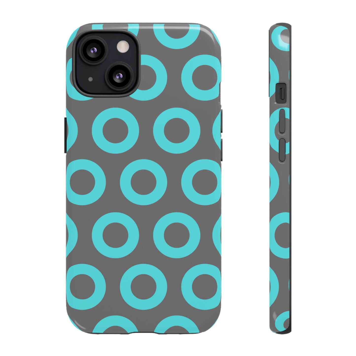 Fishman Donut Phone Case | Turquoise/Gray | | iPhone, Google, Samsung |