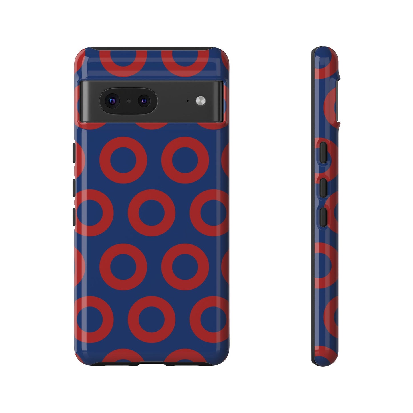 Fishman Donut Phone Case | Red/Blue | iPhone, Google, Samsung