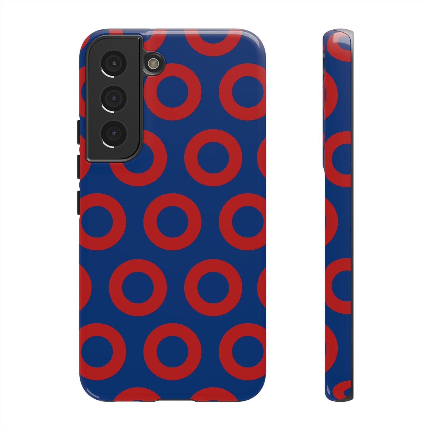 Fishman Donut Phone Case | Red/Blue | iPhone, Google, Samsung