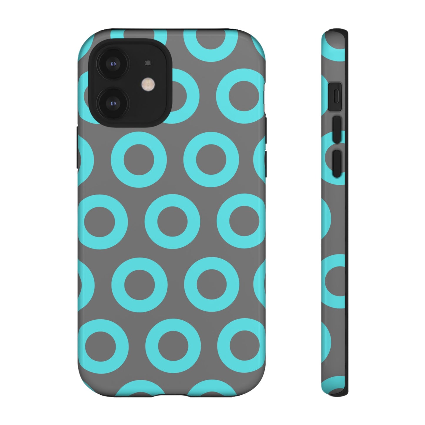 Fishman Donut Phone Case | Turquoise/Gray | | iPhone, Google, Samsung |