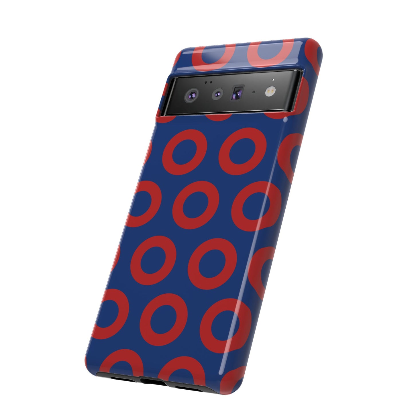 Fishman Donut Phone Case | Red/Blue | iPhone, Google, Samsung