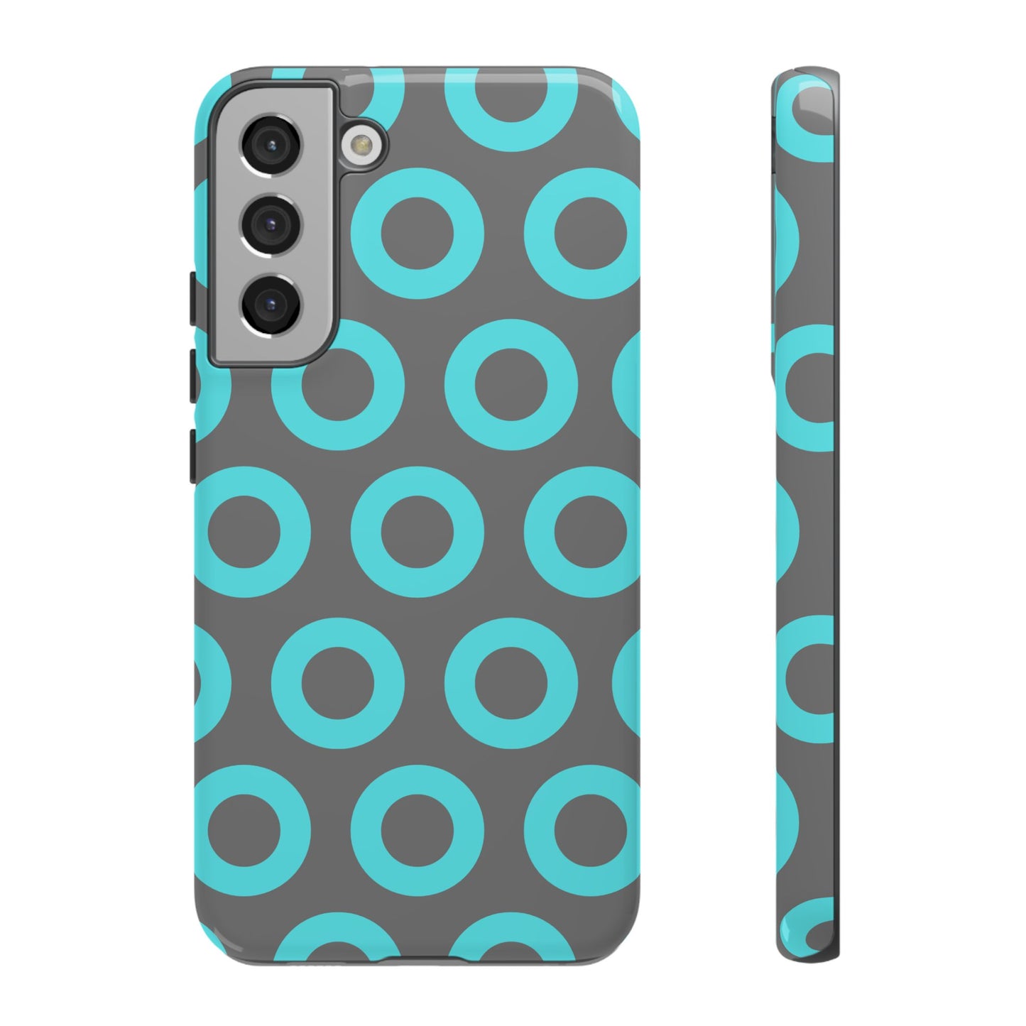 Fishman Donut Phone Case | Turquoise/Gray | | iPhone, Google, Samsung |