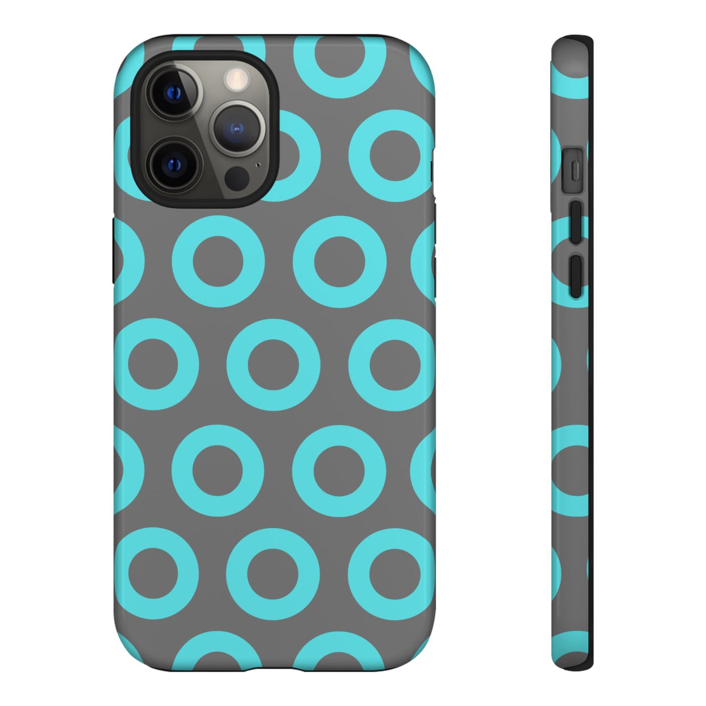 Fishman Donut Phone Case | Turquoise/Gray | | iPhone, Google, Samsung |