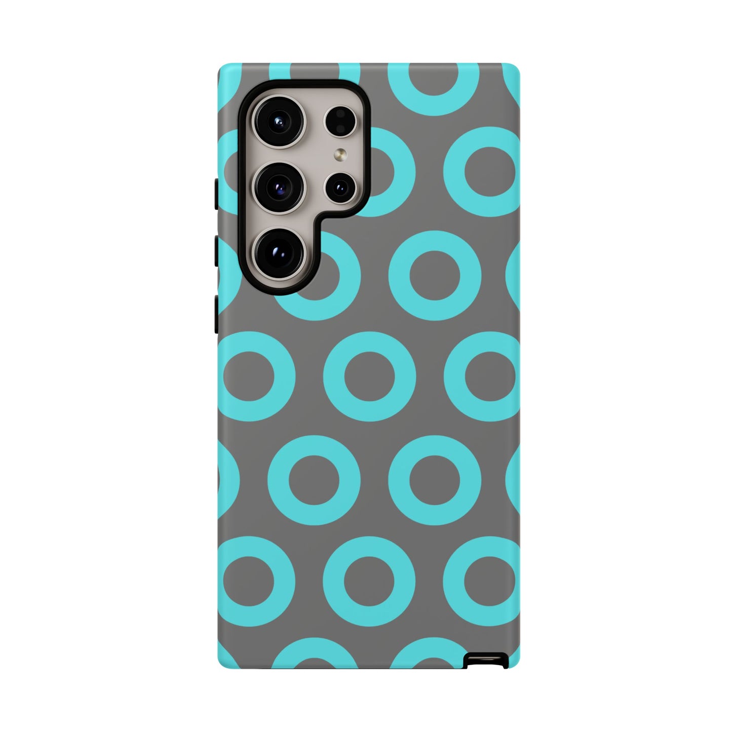 Fishman Donut Phone Case | Turquoise/Gray | | iPhone, Google, Samsung |