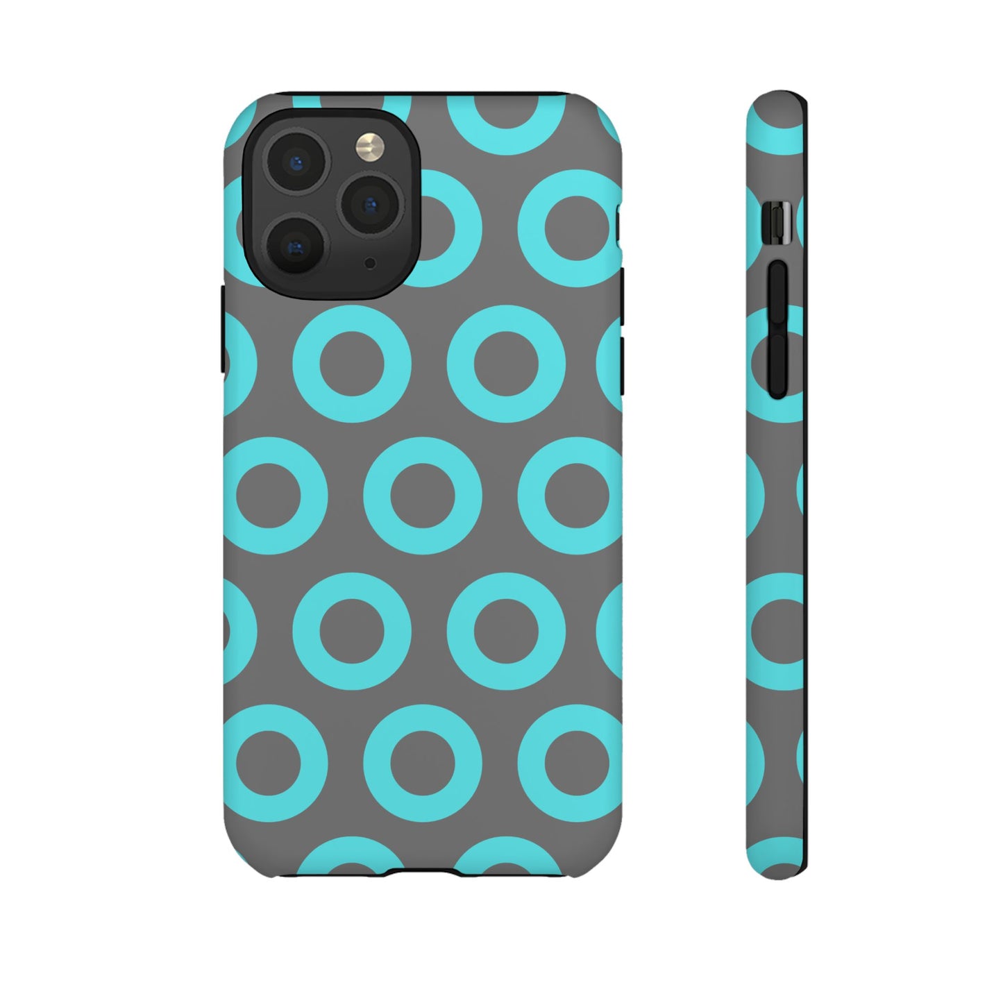 Fishman Donut Phone Case | Turquoise/Gray | | iPhone, Google, Samsung |