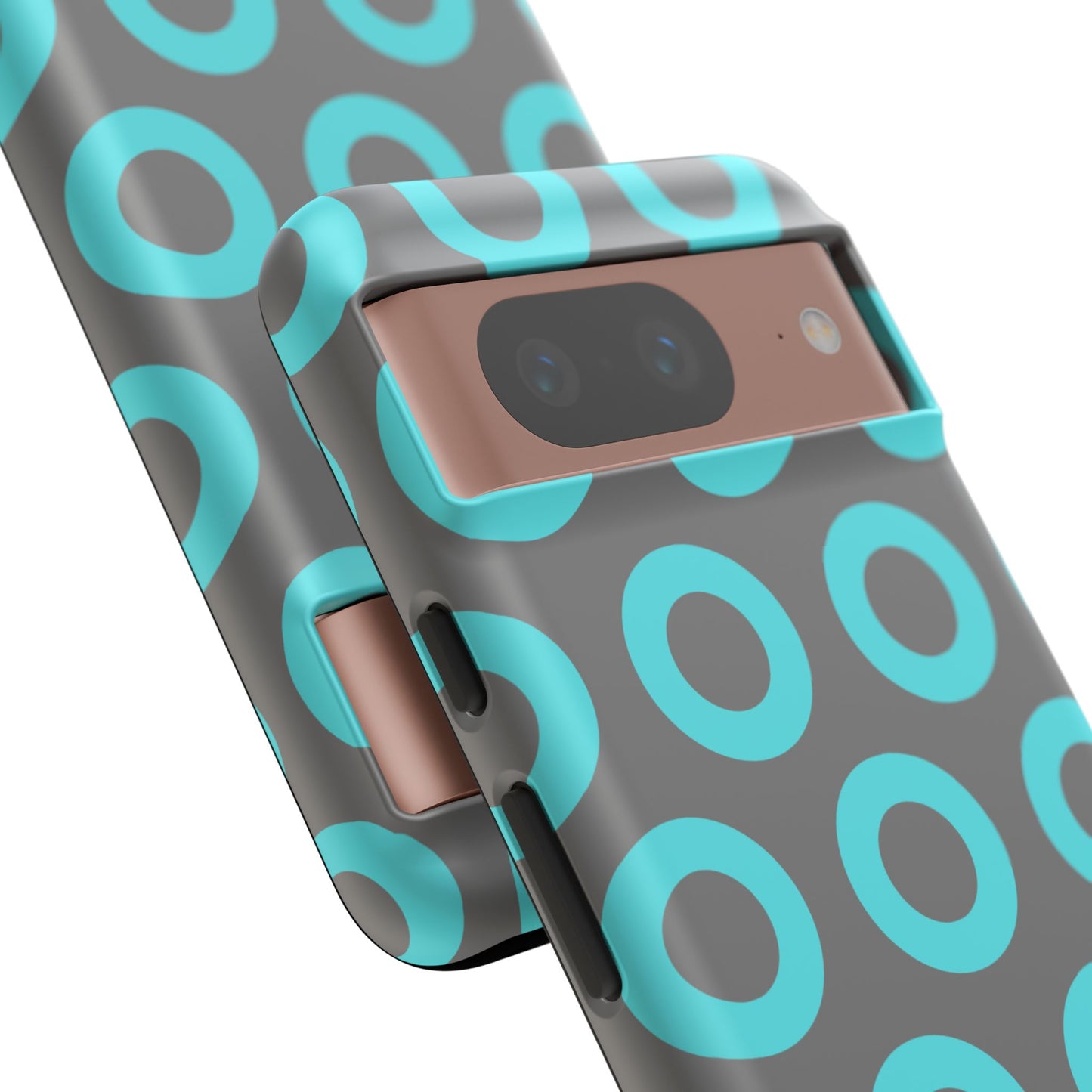 Fishman Donut Phone Case | Turquoise/Gray | | iPhone, Google, Samsung |