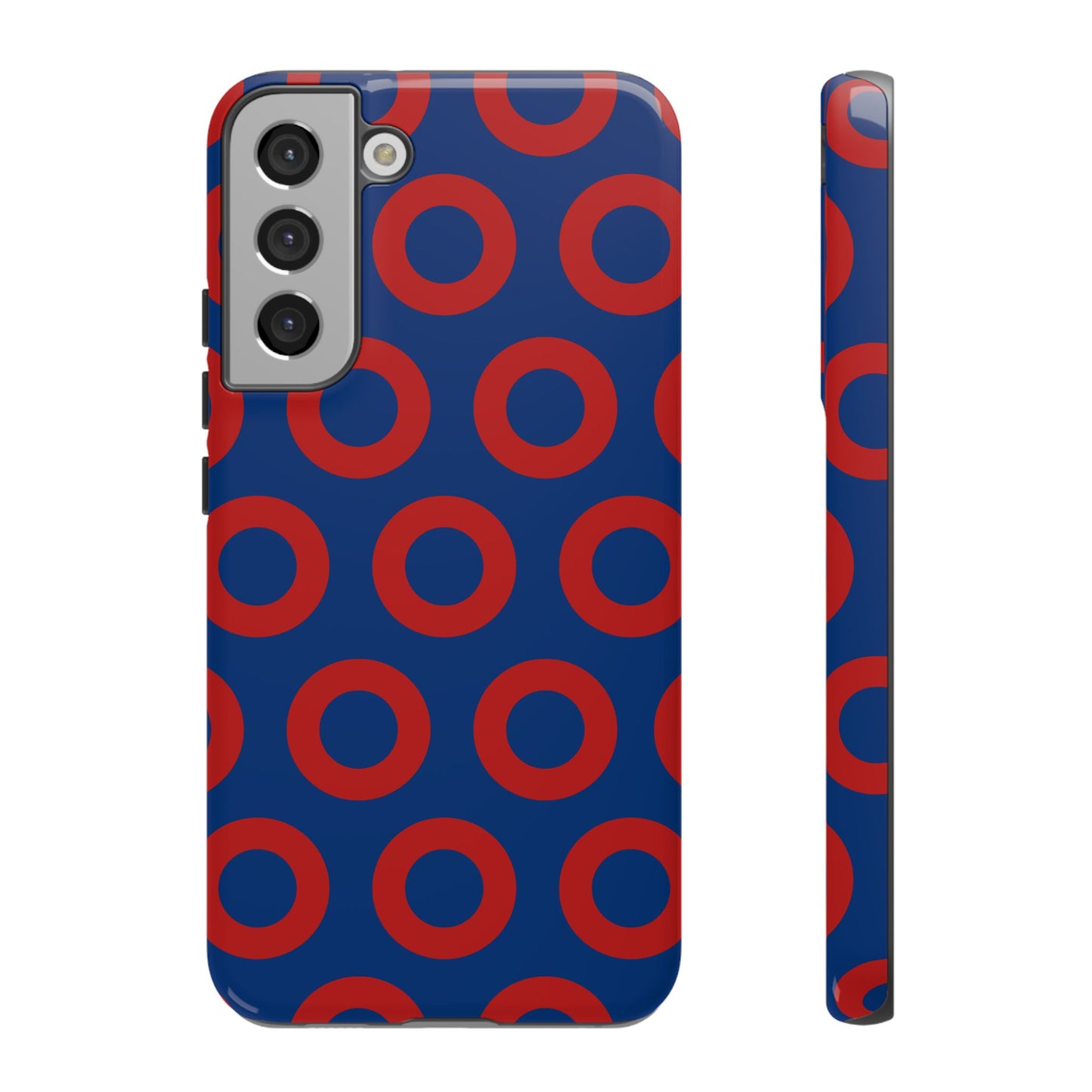 Fishman Donut Phone Case | Red/Blue | iPhone, Google, Samsung