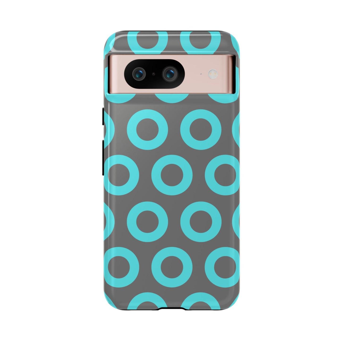 Fishman Donut Phone Case | Turquoise/Gray | | iPhone, Google, Samsung |