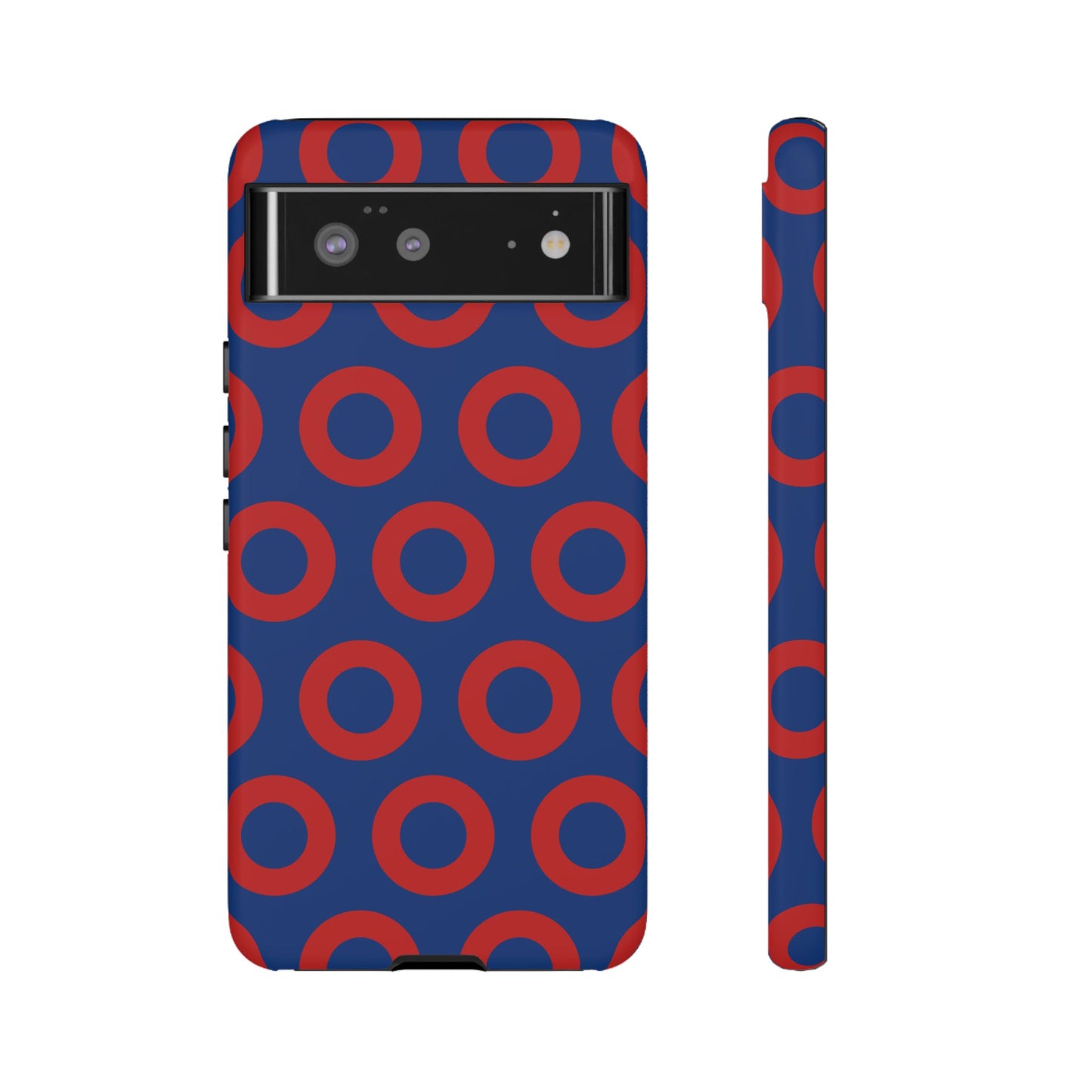 Fishman Donut Phone Case | Red/Blue | iPhone, Google, Samsung