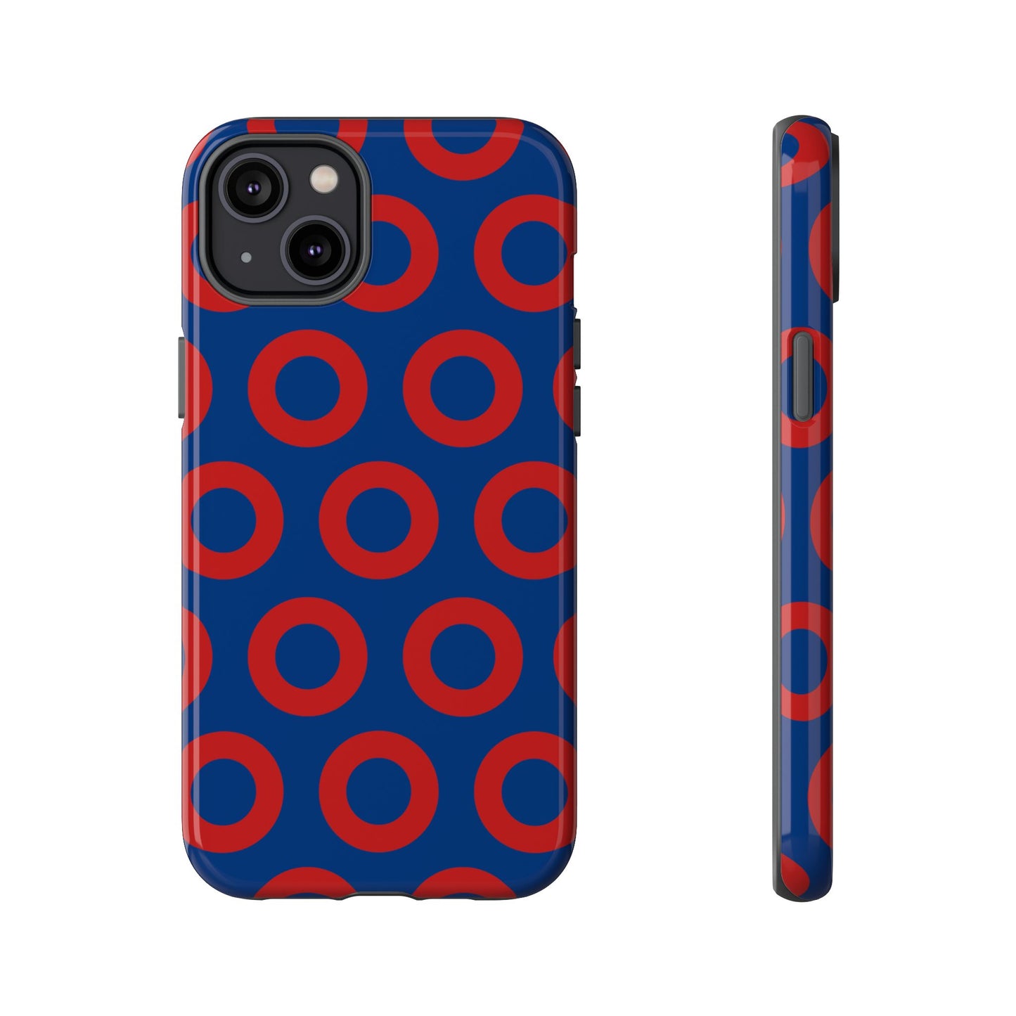 Fishman Donut Phone Case | Red/Blue | iPhone, Google, Samsung