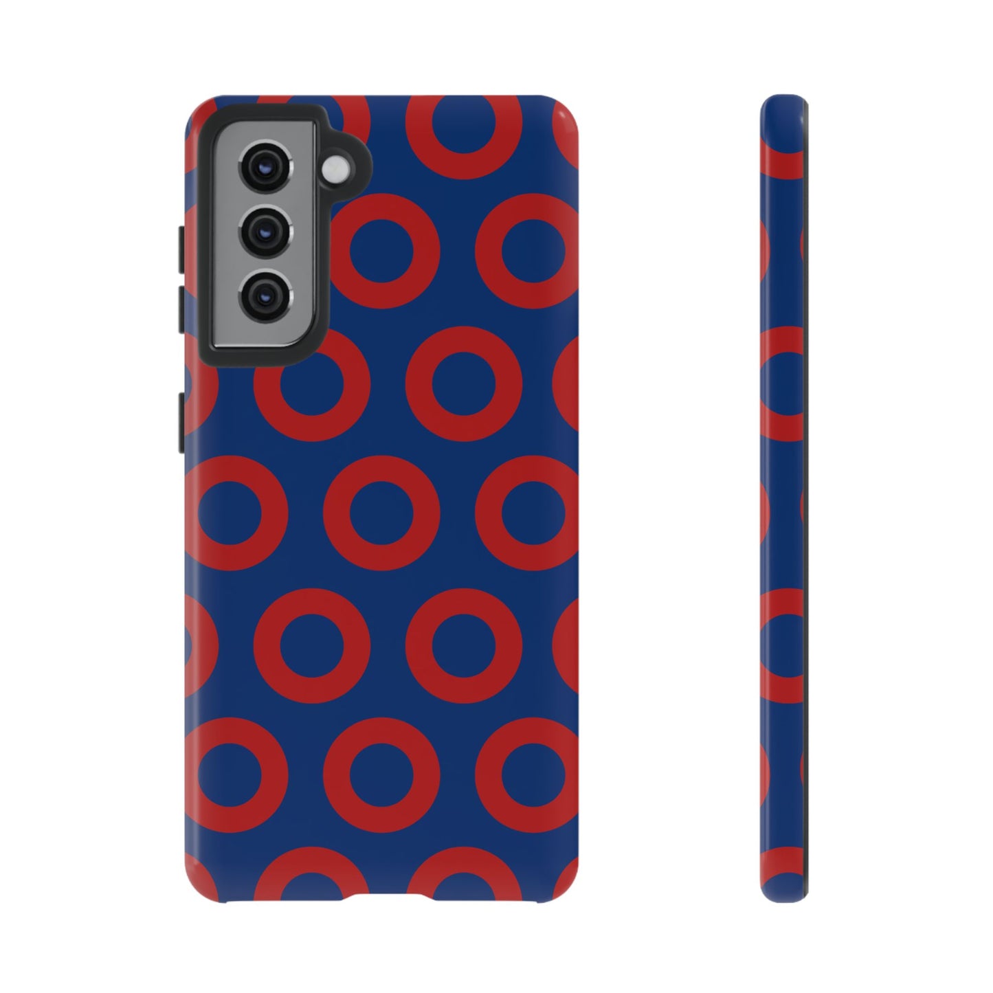 Fishman Donut Phone Case | Red/Blue | iPhone, Google, Samsung