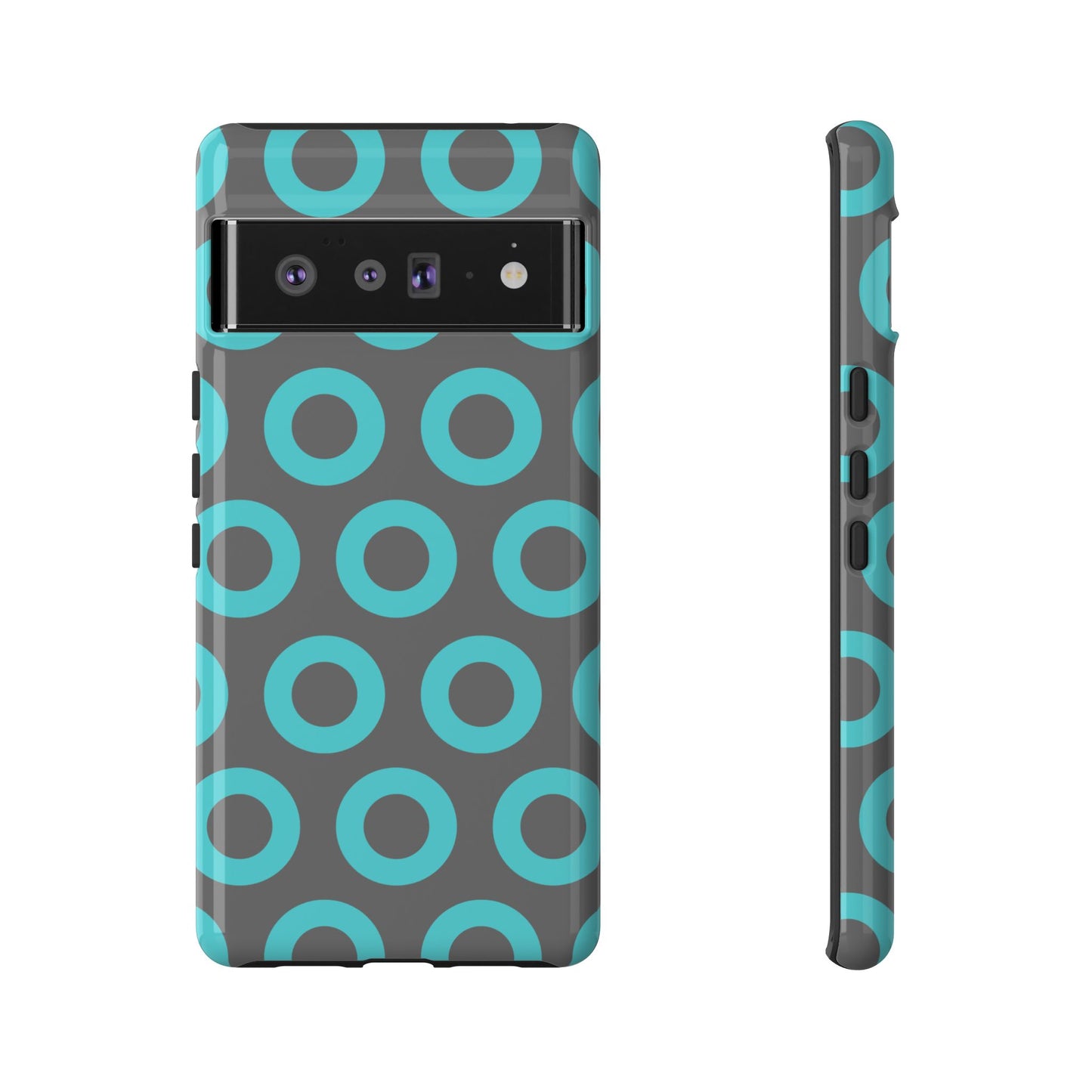 Fishman Donut Phone Case | Turquoise/Gray | | iPhone, Google, Samsung |