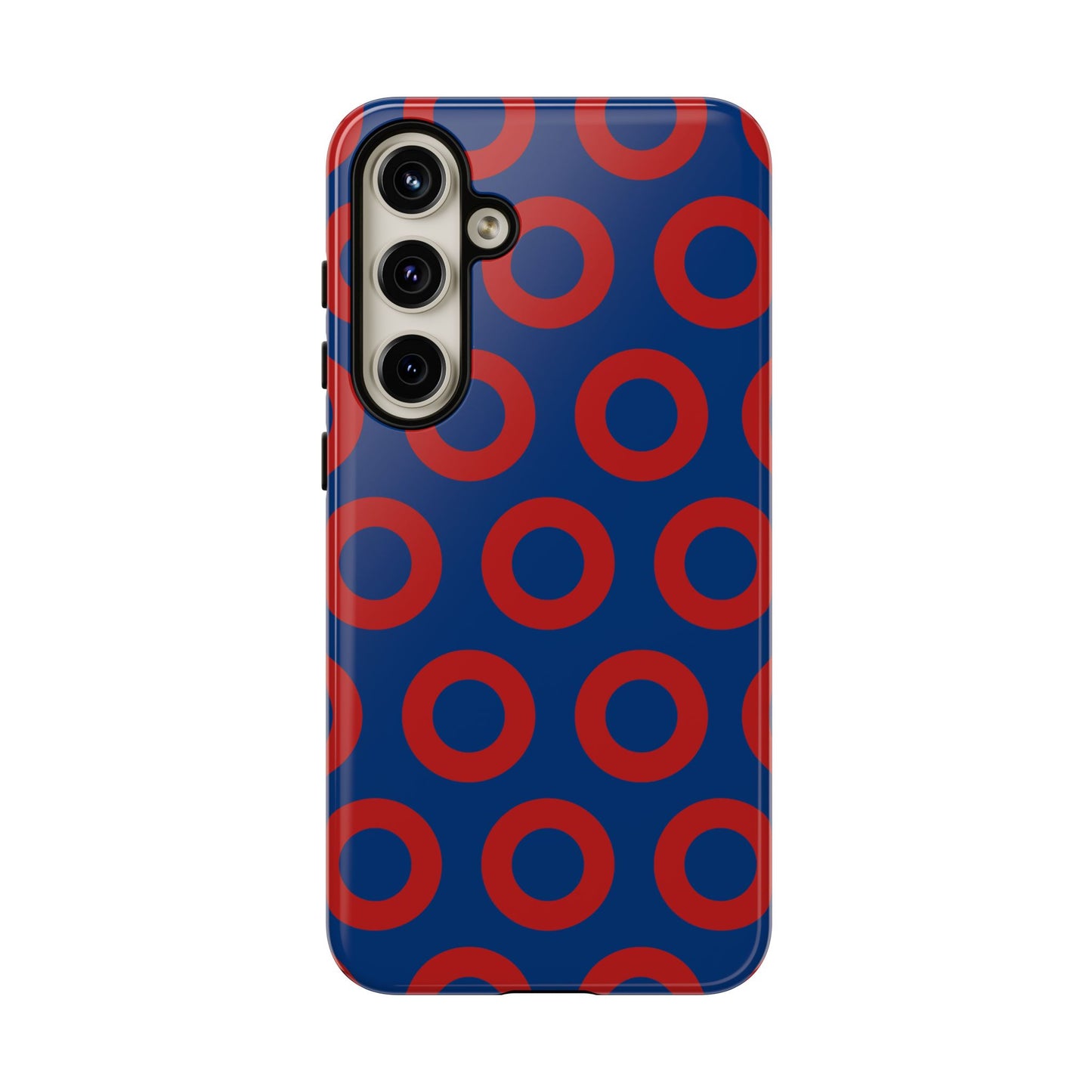 Fishman Donut Phone Case | Red/Blue | iPhone, Google, Samsung