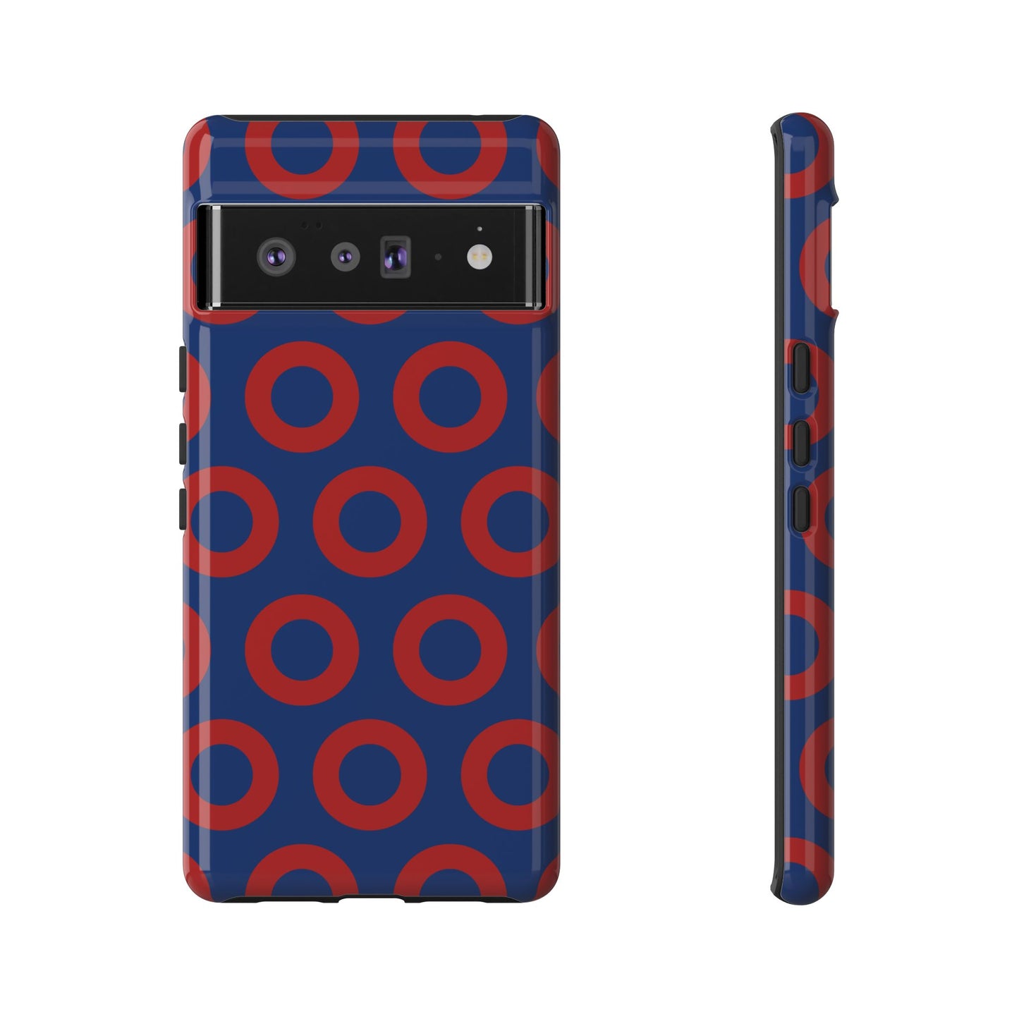 Fishman Donut Phone Case | Red/Blue | iPhone, Google, Samsung