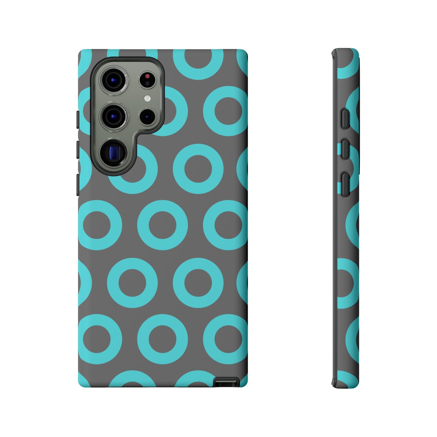 Fishman Donut Phone Case | Turquoise/Gray | | iPhone, Google, Samsung |