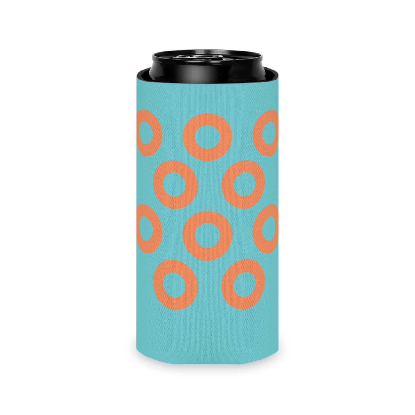 Phish Donut Koozie | Turquoise /Orange | Can Cooler Sleeve