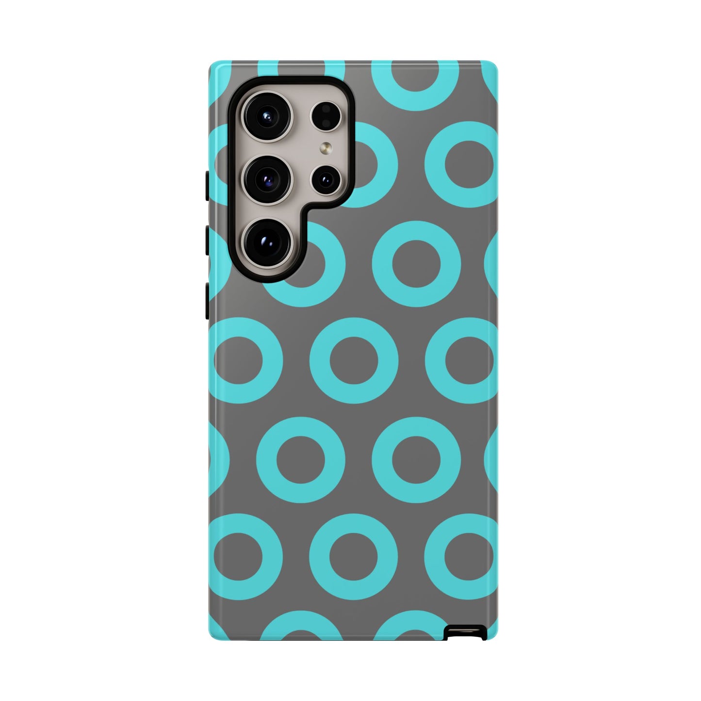 Fishman Donut Phone Case | Turquoise/Gray | | iPhone, Google, Samsung |