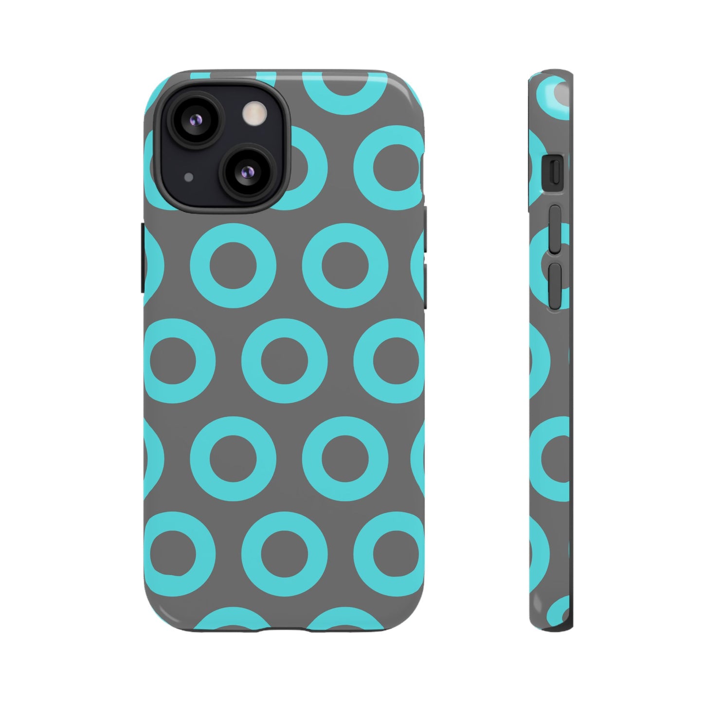 Fishman Donut Phone Case | Turquoise/Gray | | iPhone, Google, Samsung |