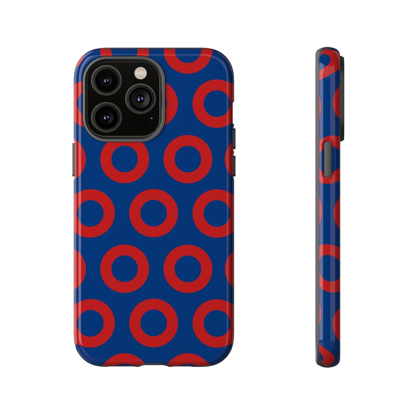 Fishman Donut Phone Case | Red/Blue | iPhone, Google, Samsung