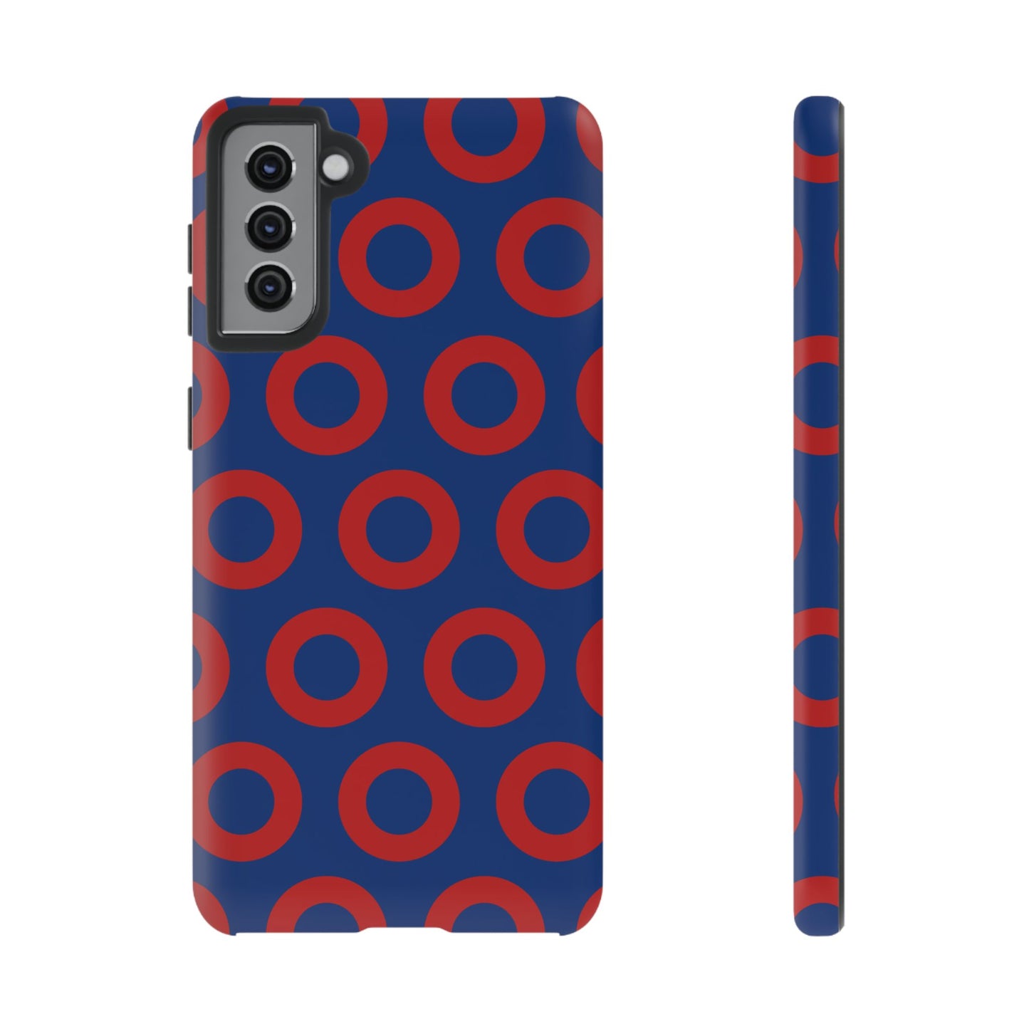 Fishman Donut Phone Case | Red/Blue | iPhone, Google, Samsung