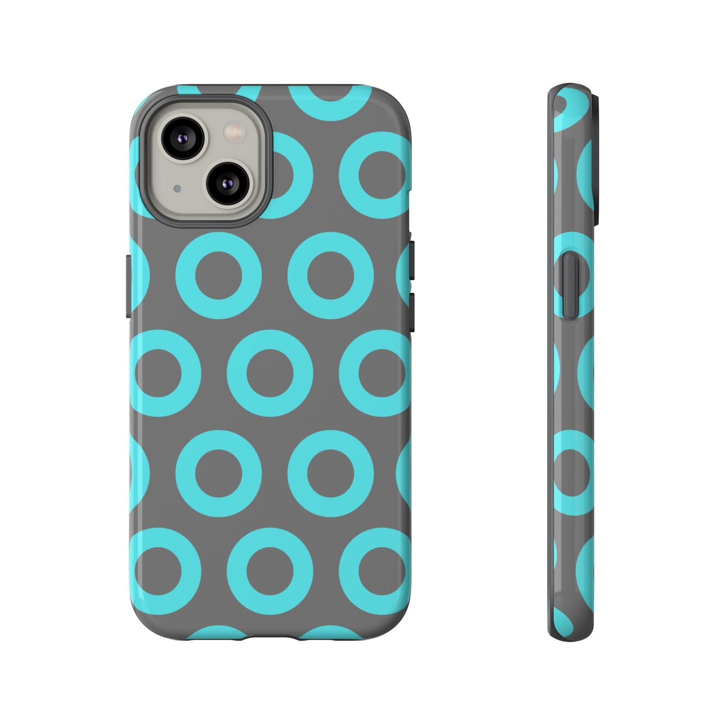 Fishman Donut Phone Case | Turquoise/Gray | | iPhone, Google, Samsung |