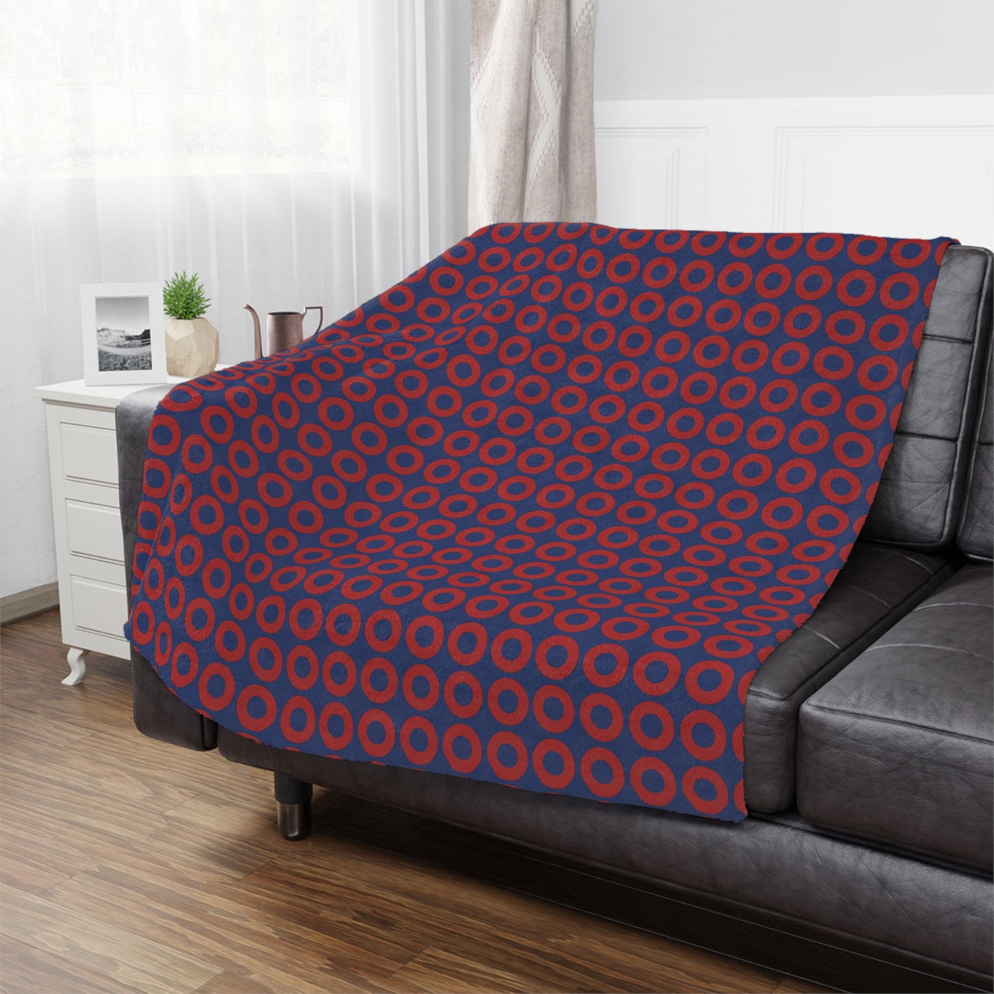 Fishman Donut Fleece Blanket | 3 sizes: baby/pet, tween/travel, and adult standard throw sizes