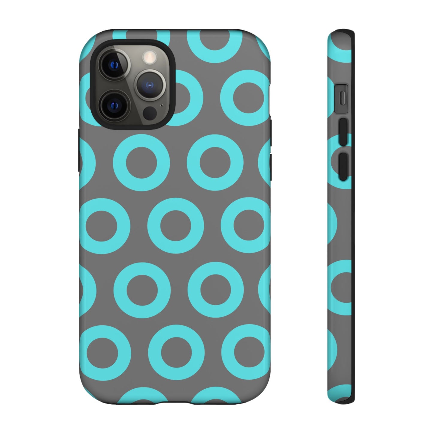 Fishman Donut Phone Case | Turquoise/Gray | | iPhone, Google, Samsung |