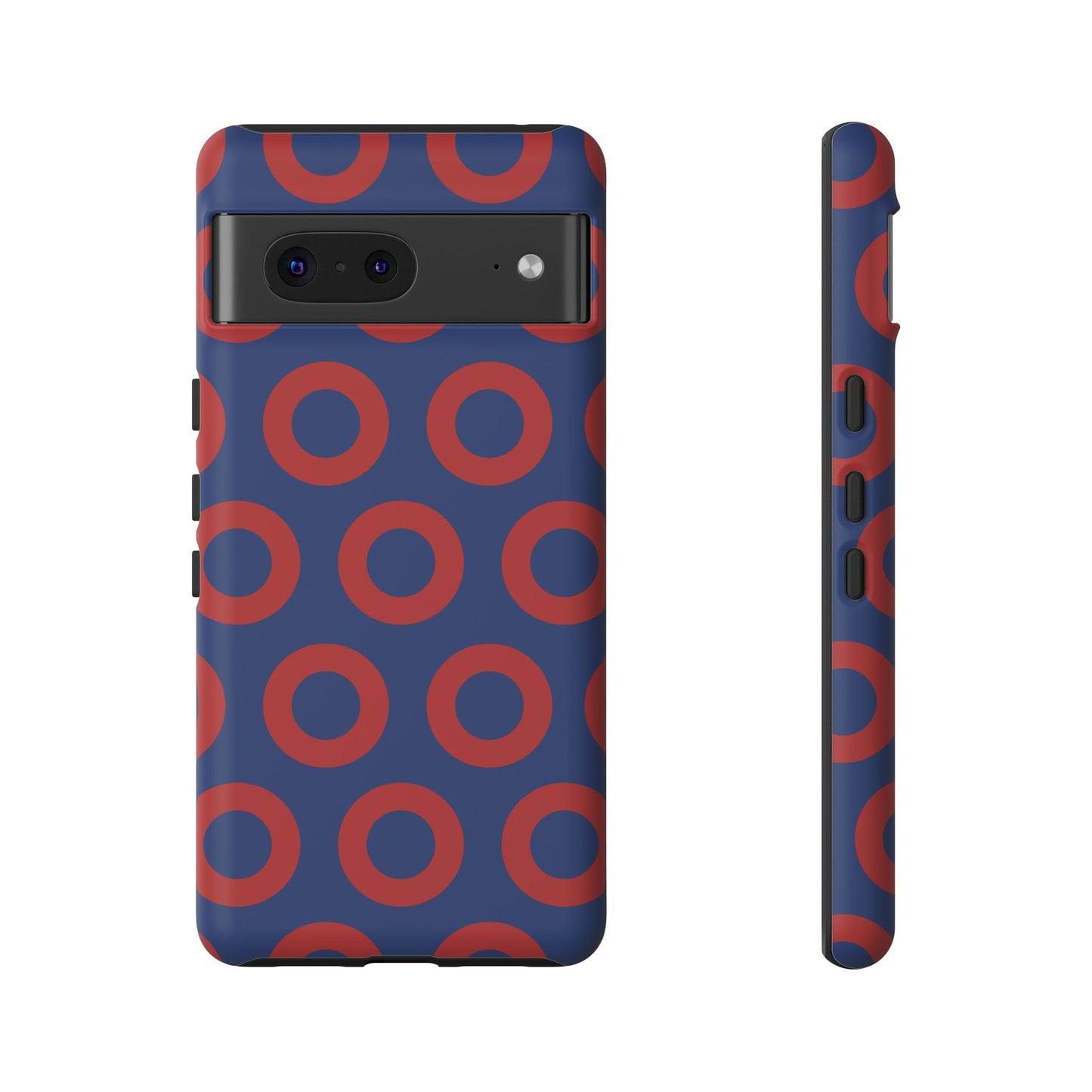 Fishman Donut Phone Case | Red/Blue | iPhone, Google, Samsung