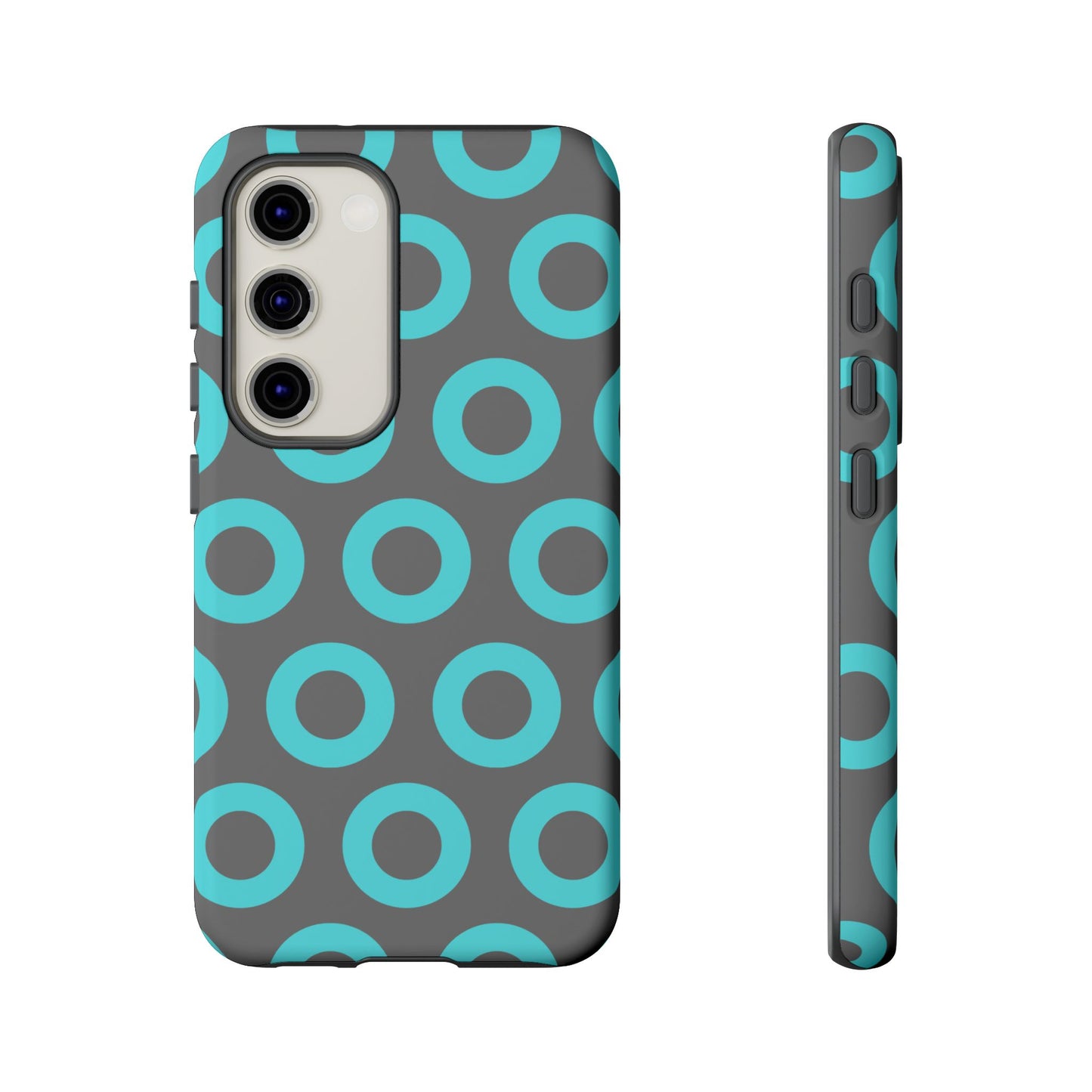 Fishman Donut Phone Case | Turquoise/Gray | | iPhone, Google, Samsung |