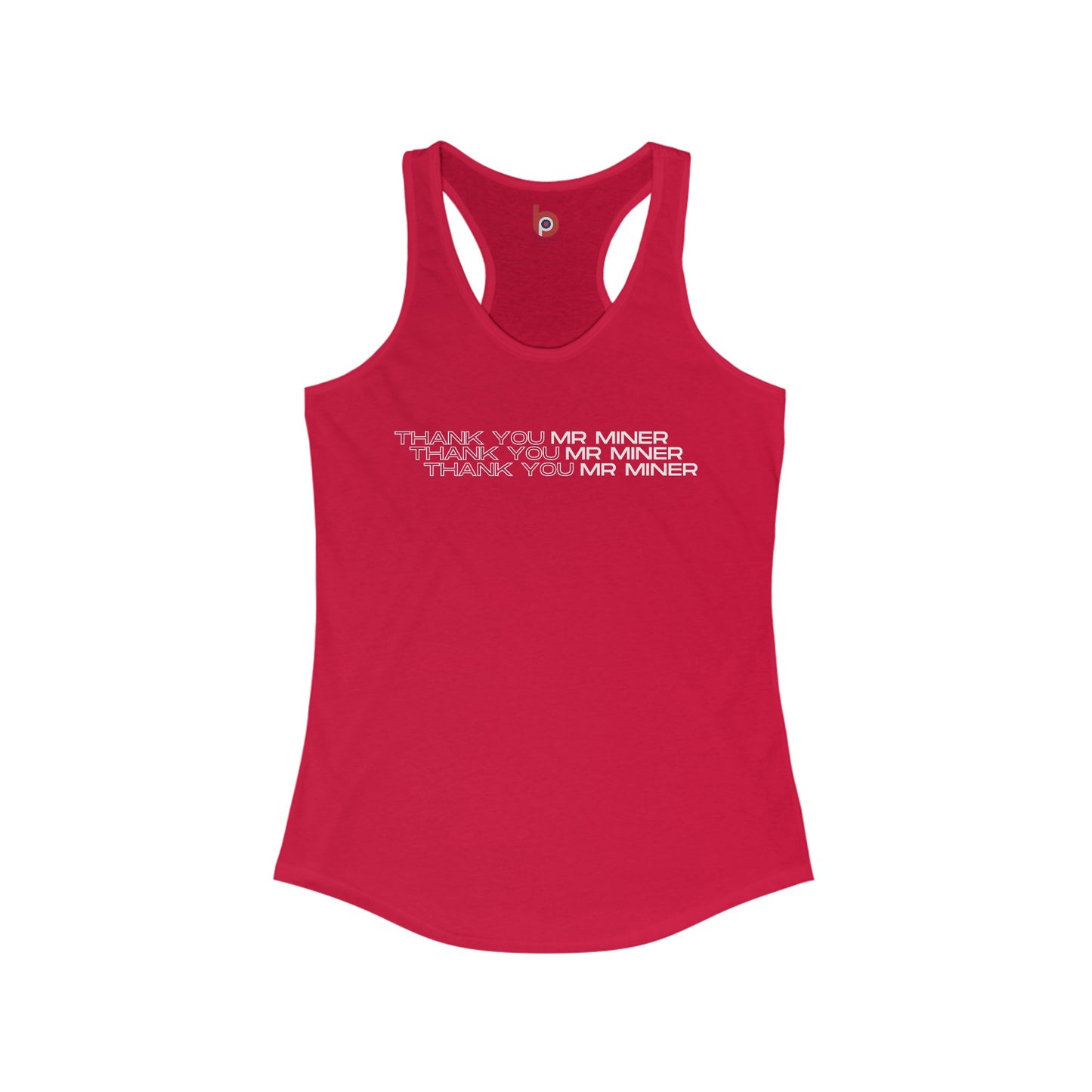 Phish Women's Tank Top | Thank You Mr. Miner | Lot and Concert Racerback Tank